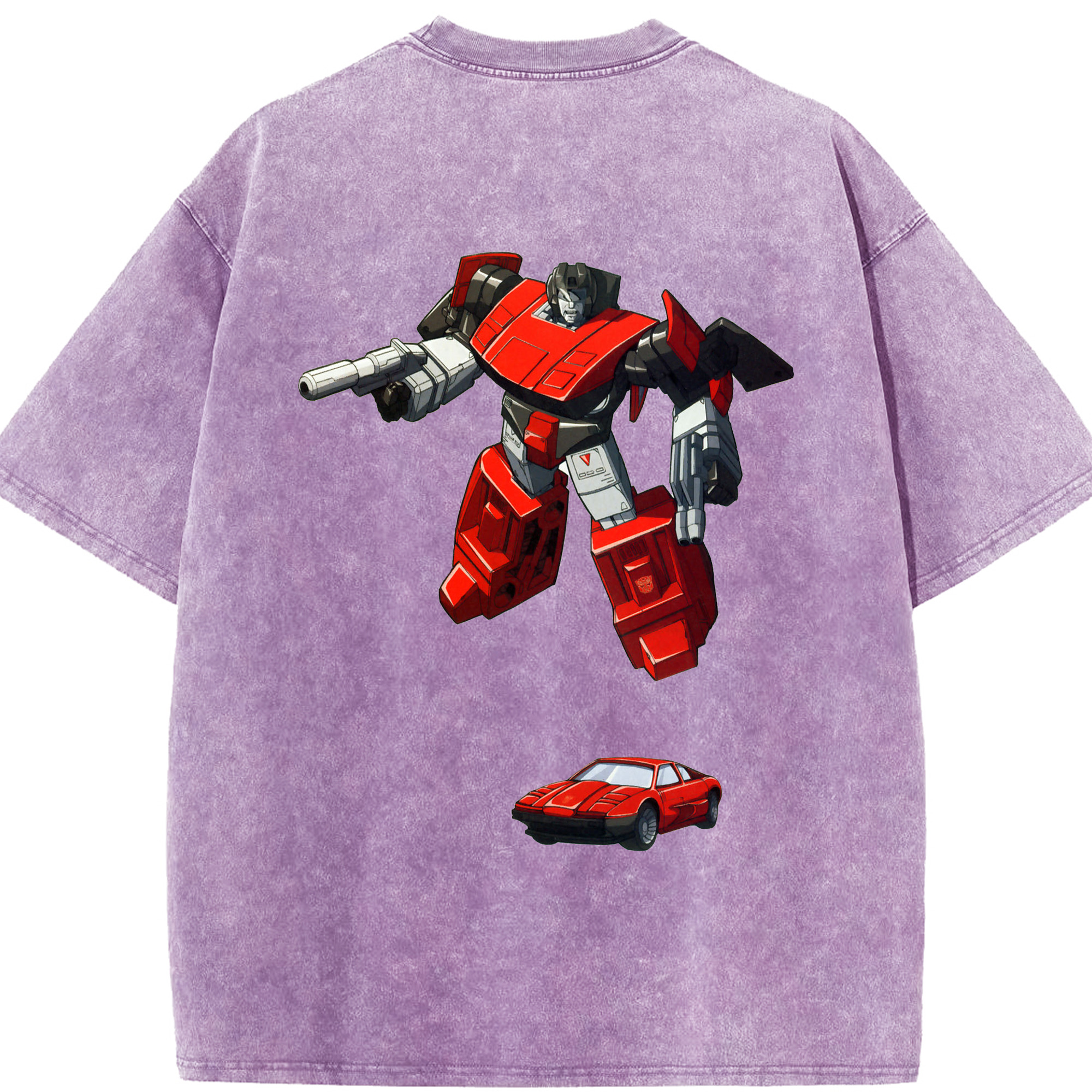 （画像用）  綿100% ヴィンテージ風 半袖Tシャツ（背面プリント）