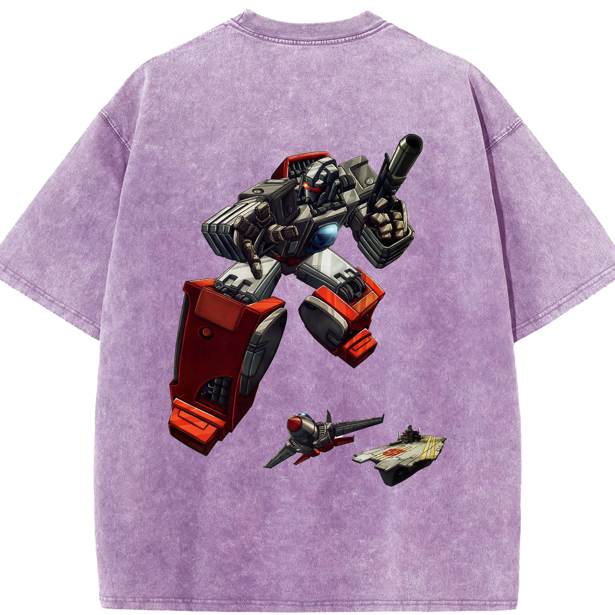 （画像用）  綿100% ヴィンテージ風 半袖Tシャツ（背面プリント）