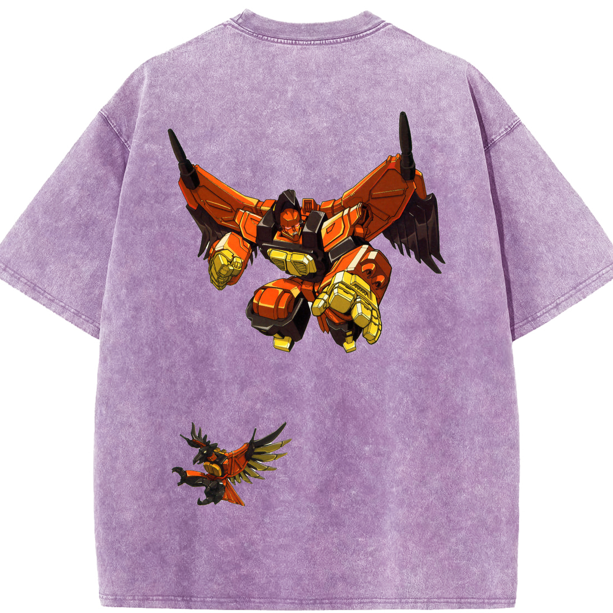 （画像用）  綿100% ヴィンテージ風 半袖Tシャツ（背面プリント）