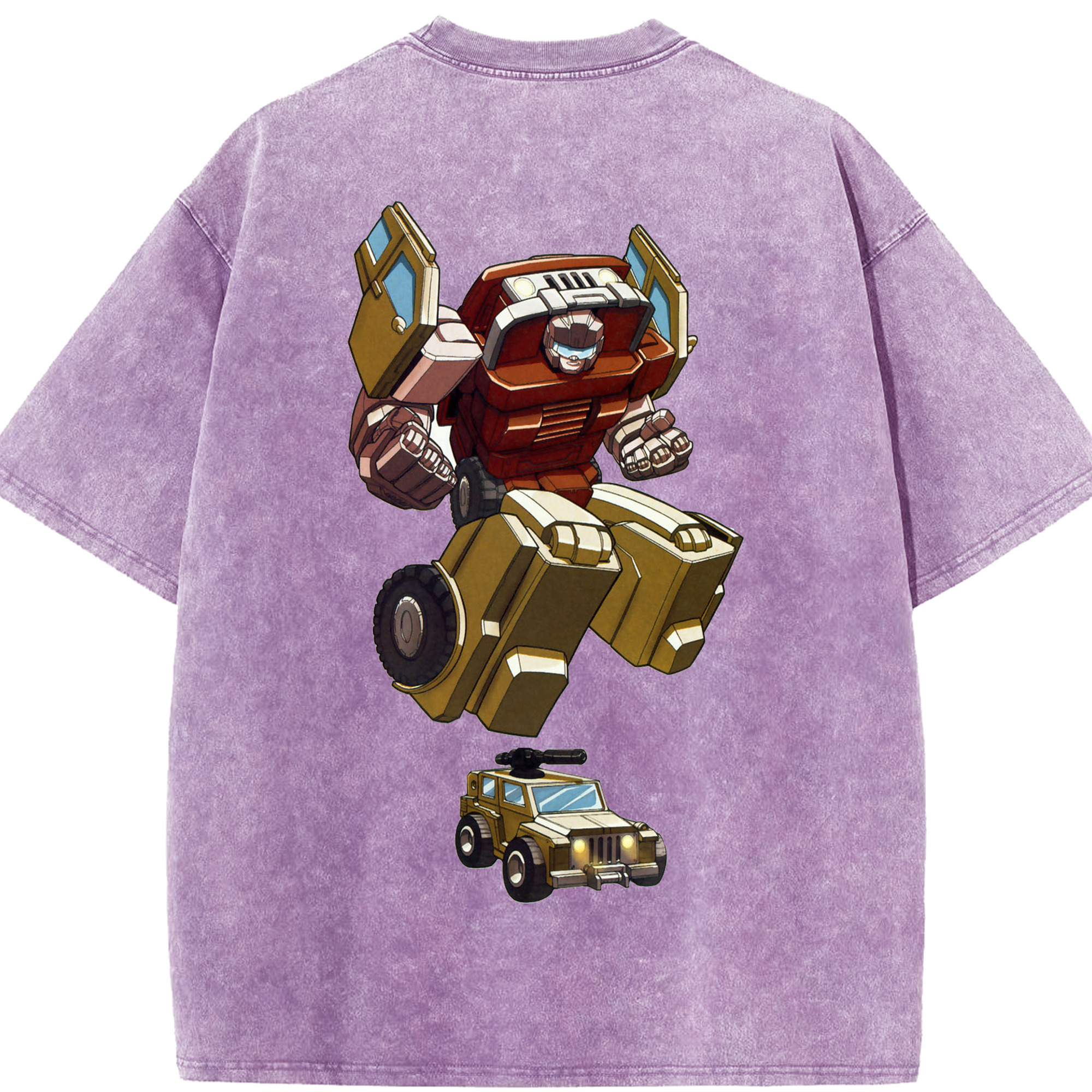 （画像用）  綿100% ヴィンテージ風 半袖Tシャツ（背面プリント）