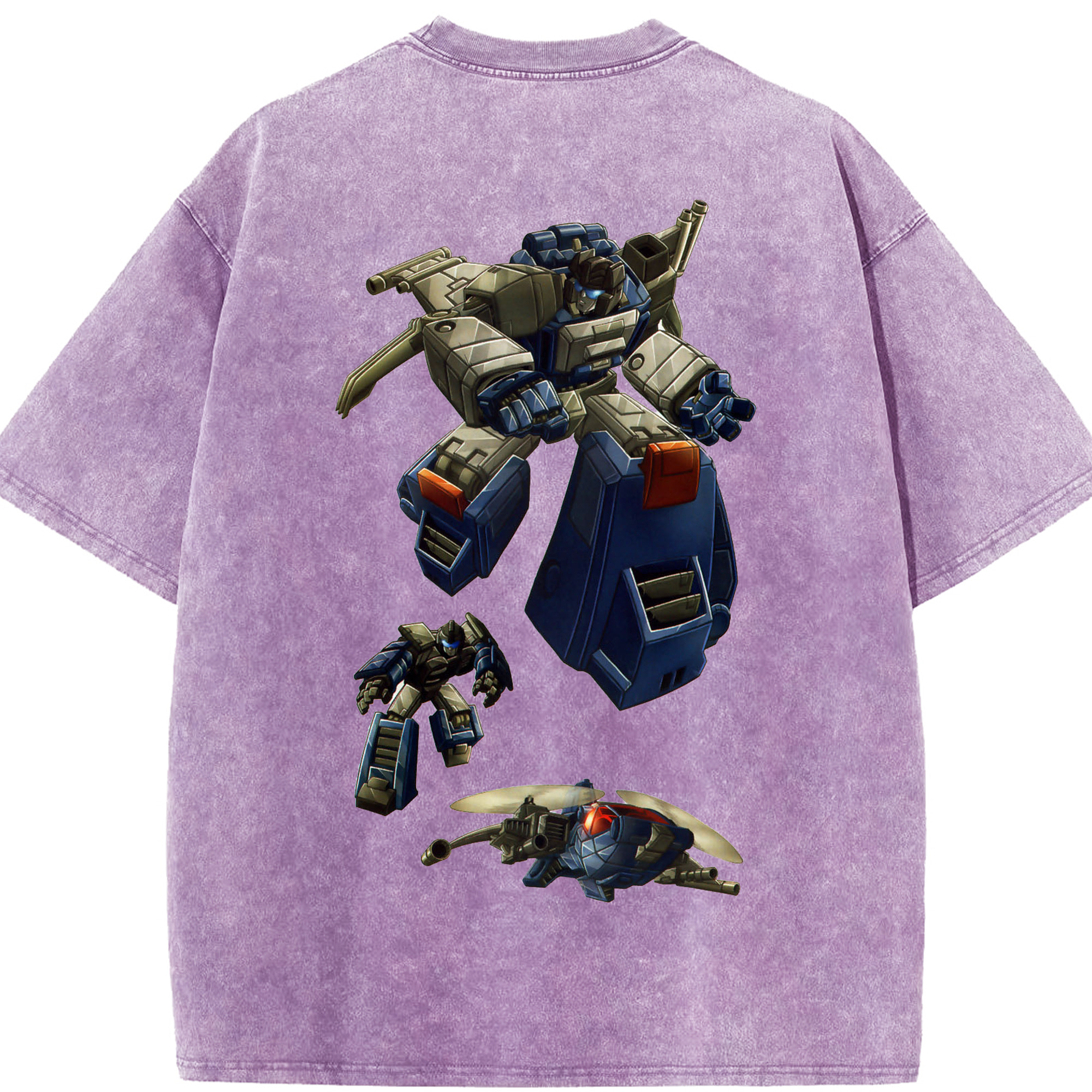 （画像用）  綿100% ヴィンテージ風 半袖Tシャツ（背面プリント）
