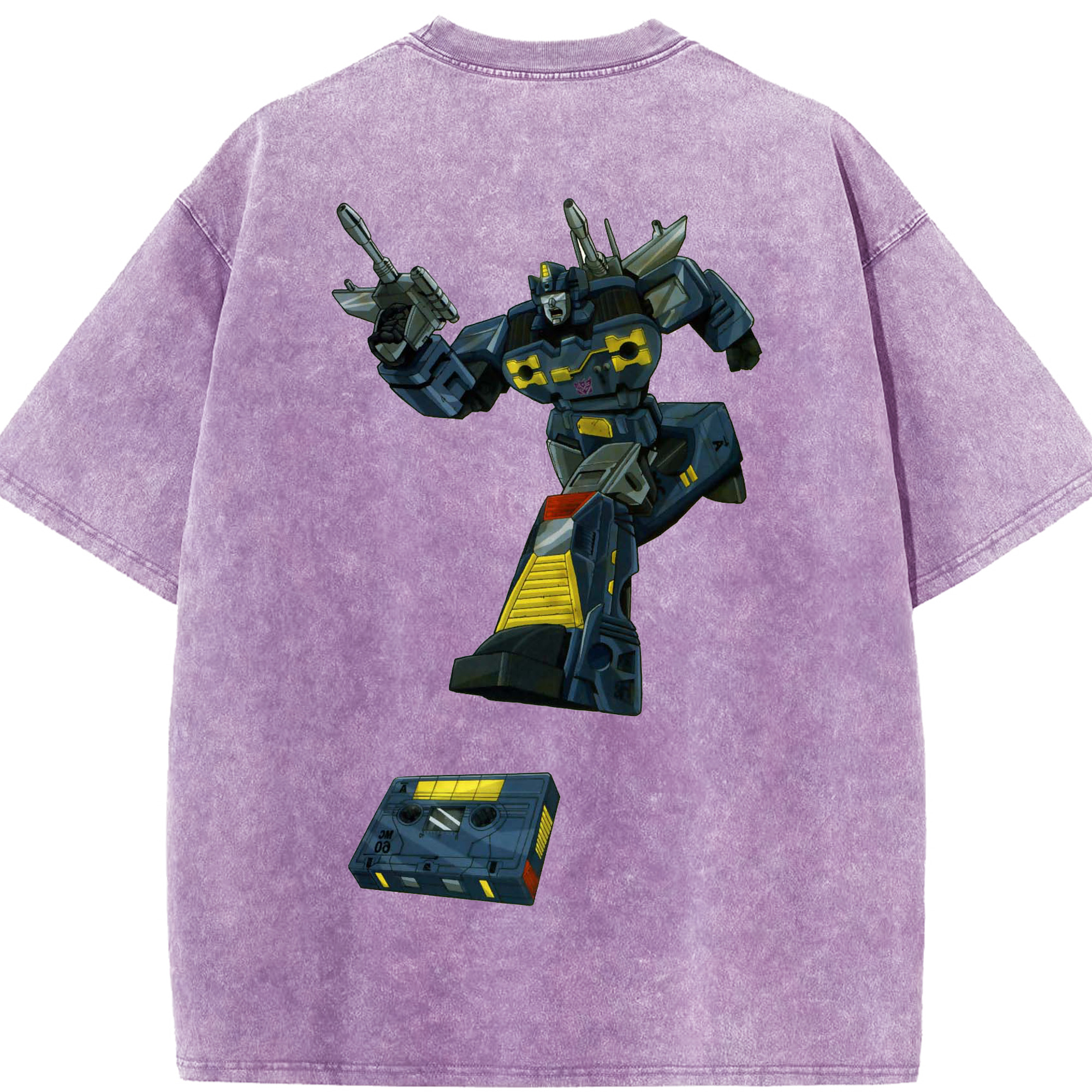 （画像用）  綿100% ヴィンテージ風 半袖Tシャツ（背面プリント）