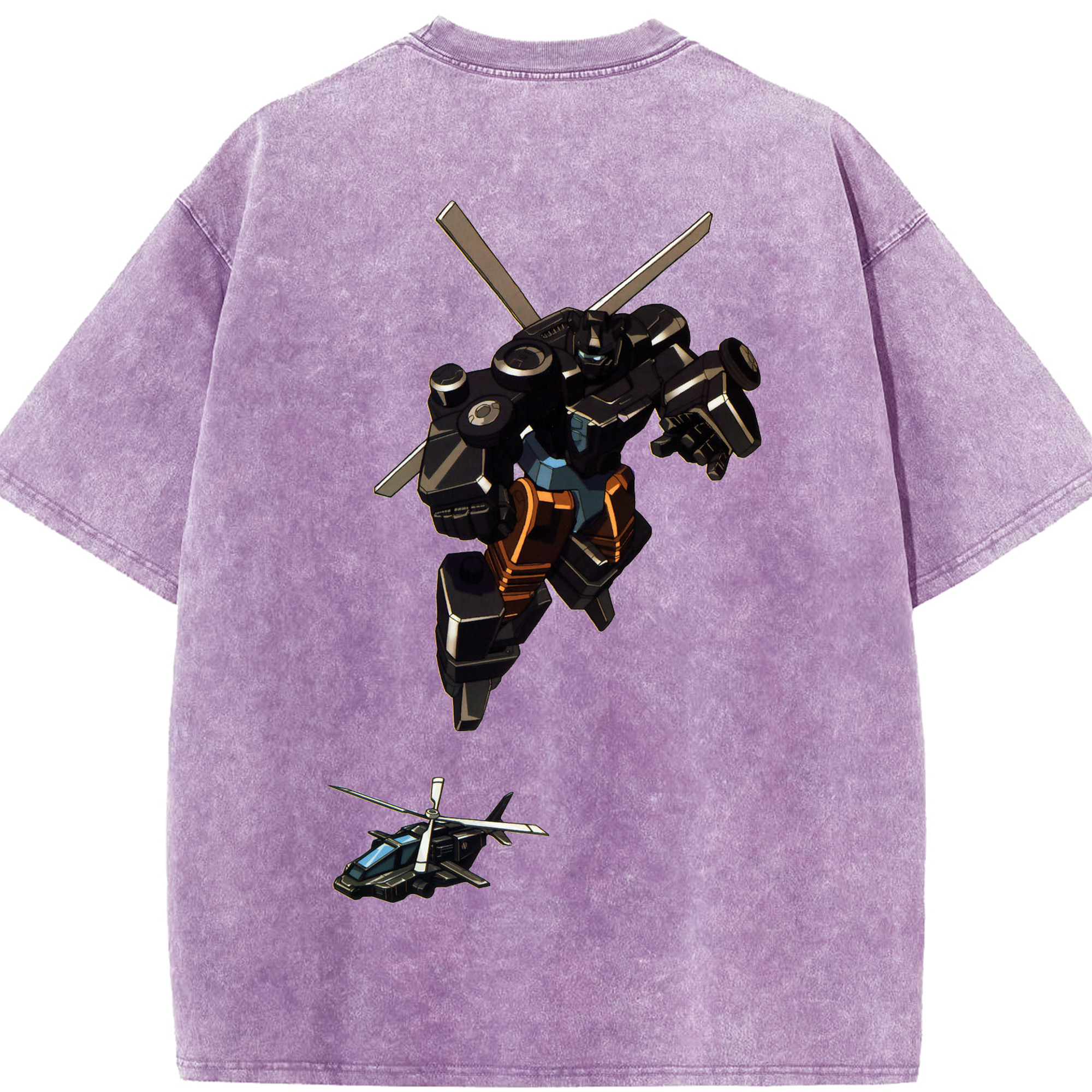 （画像用）  綿100% ヴィンテージ風 半袖Tシャツ（背面プリント）