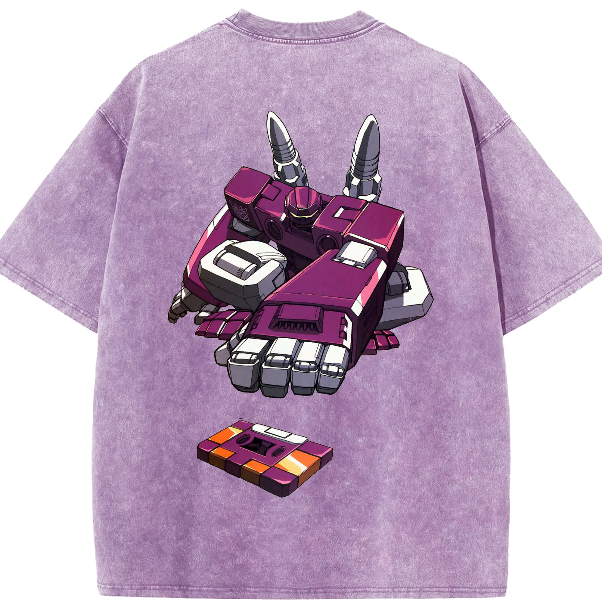 （画像用）  綿100% ヴィンテージ風 半袖Tシャツ（背面プリント）