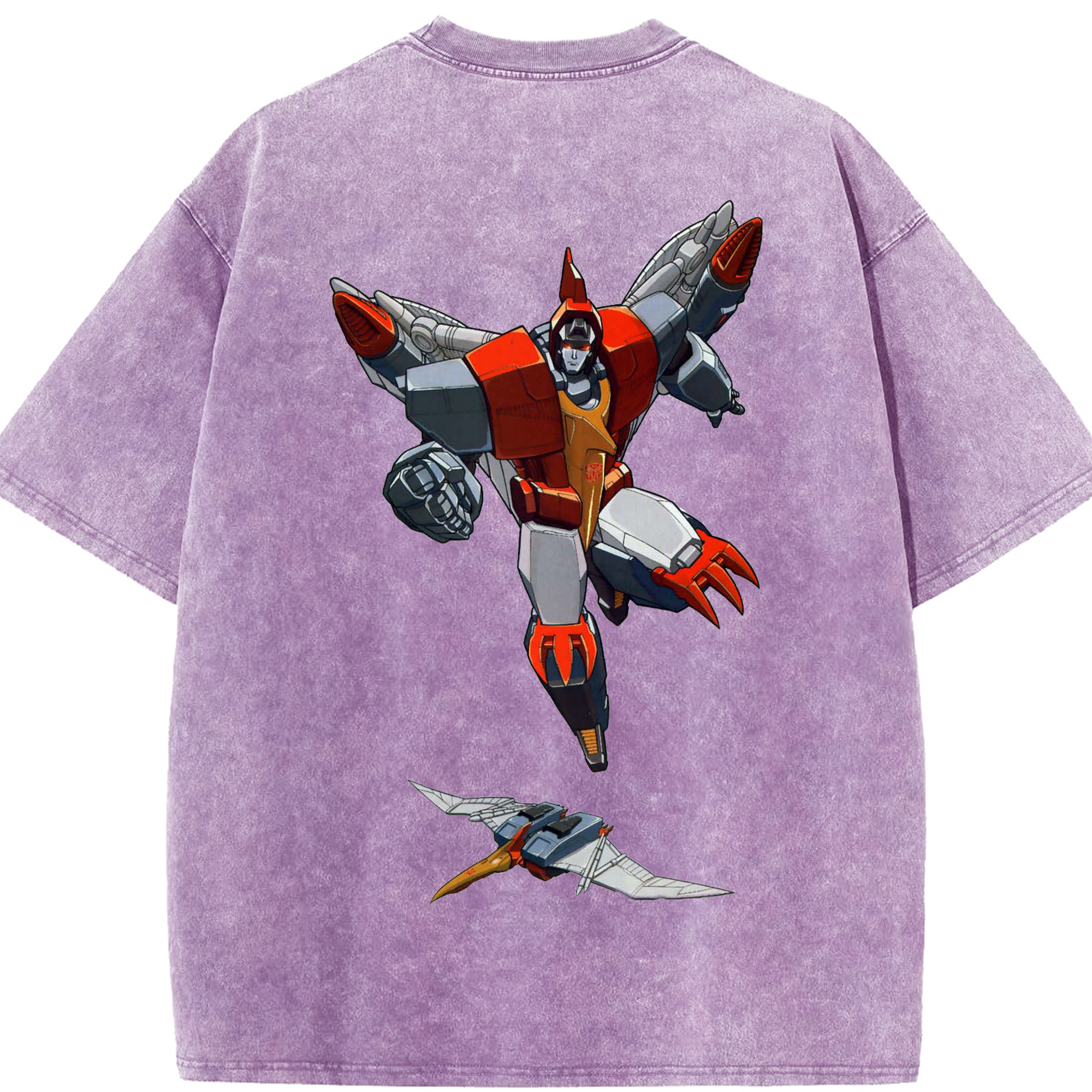 （画像用）  綿100% ヴィンテージ風 半袖Tシャツ（背面プリント）