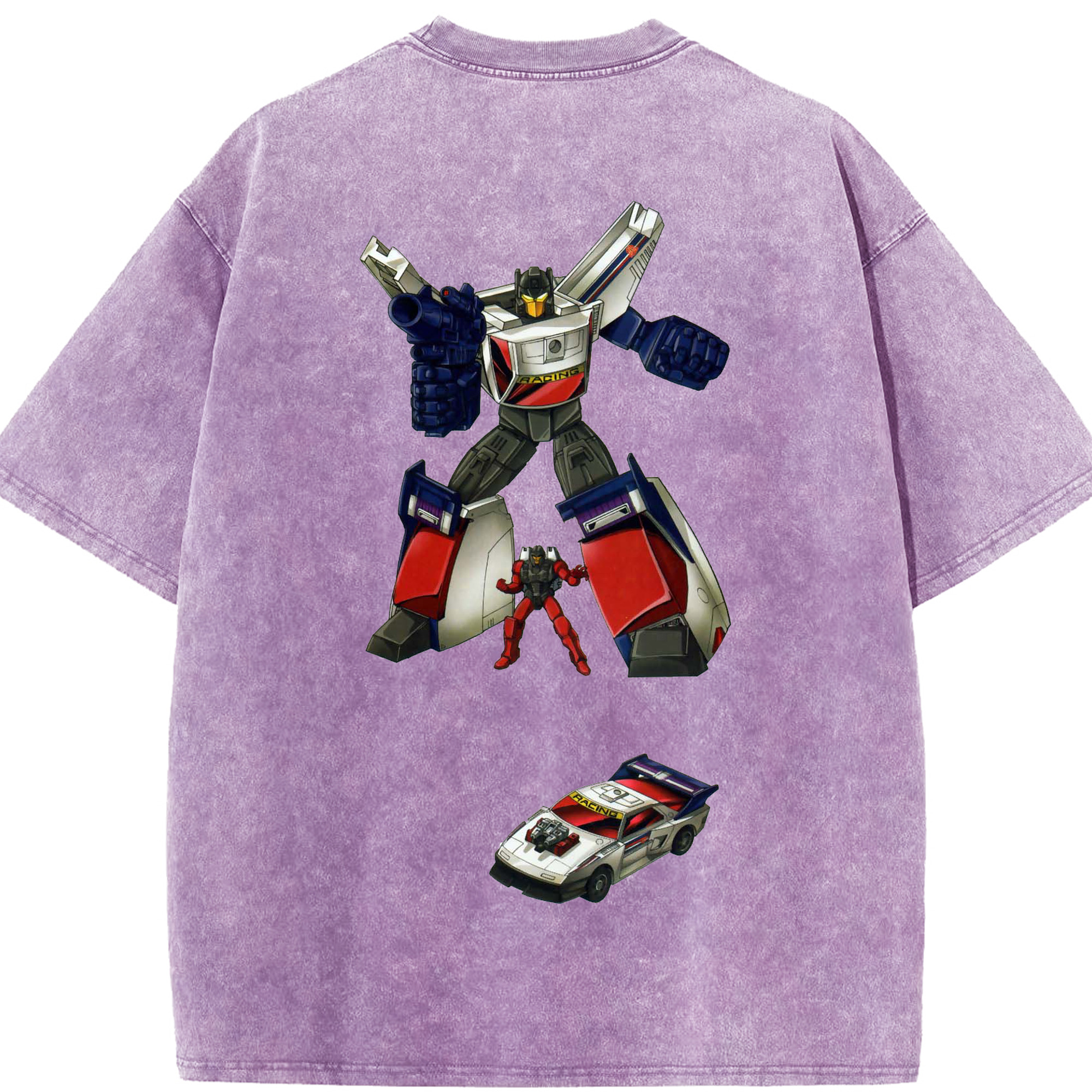 （画像用）  綿100% ヴィンテージ風 半袖Tシャツ（背面プリント）