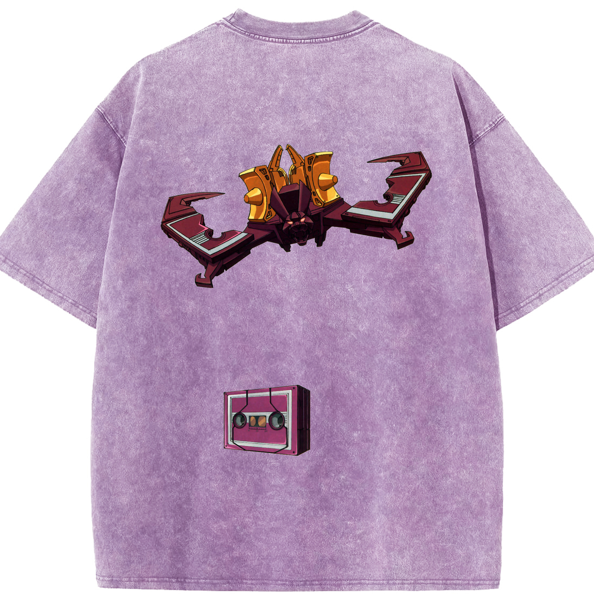 （画像用）  綿100% ヴィンテージ風 半袖Tシャツ（背面プリント）