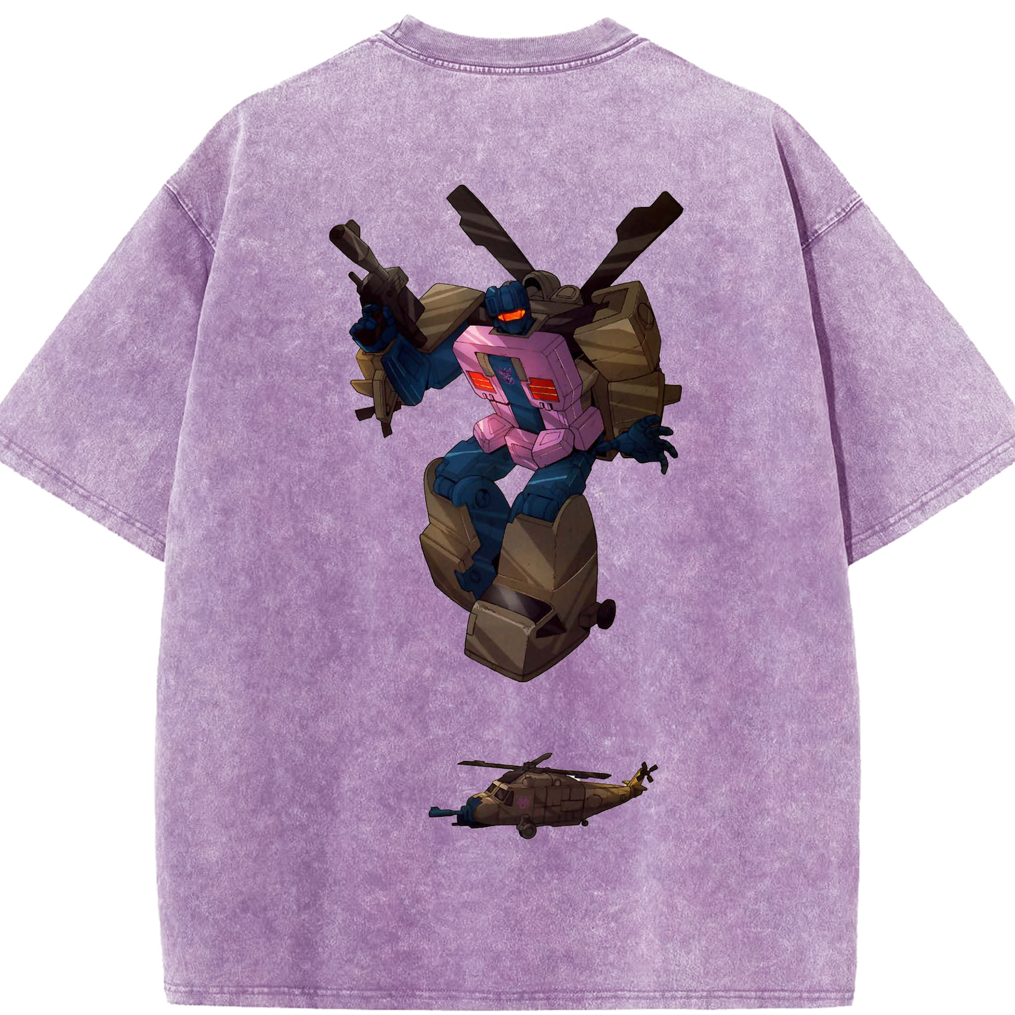 （画像用）  綿100% ヴィンテージ風 半袖Tシャツ（背面プリント）