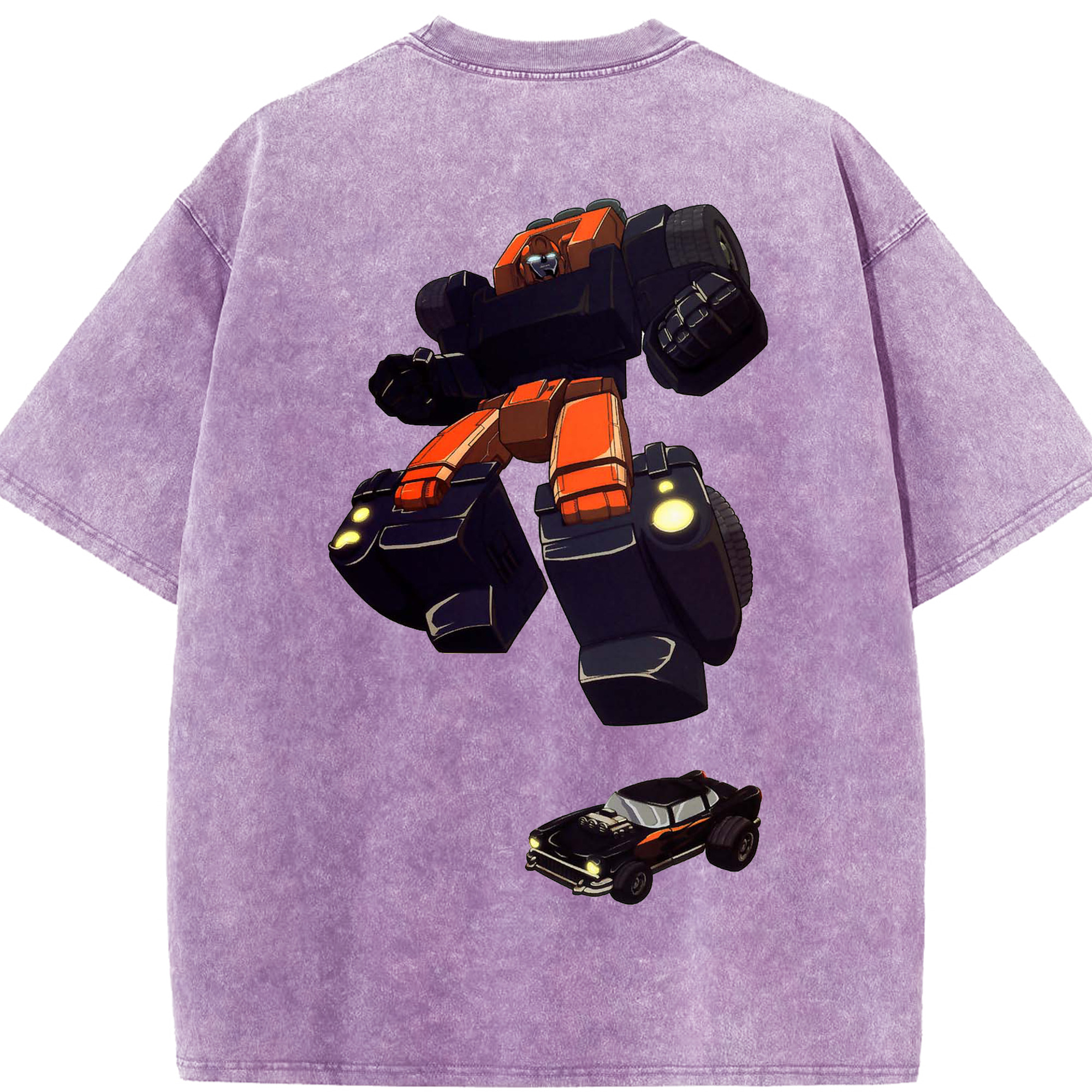 （画像用）  綿100% ヴィンテージ風 半袖Tシャツ（背面プリント）