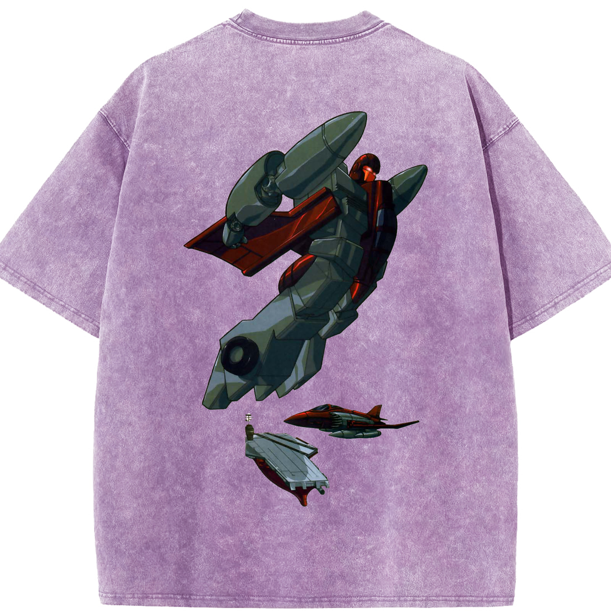 （画像用）  綿100% ヴィンテージ風 半袖Tシャツ（背面プリント）