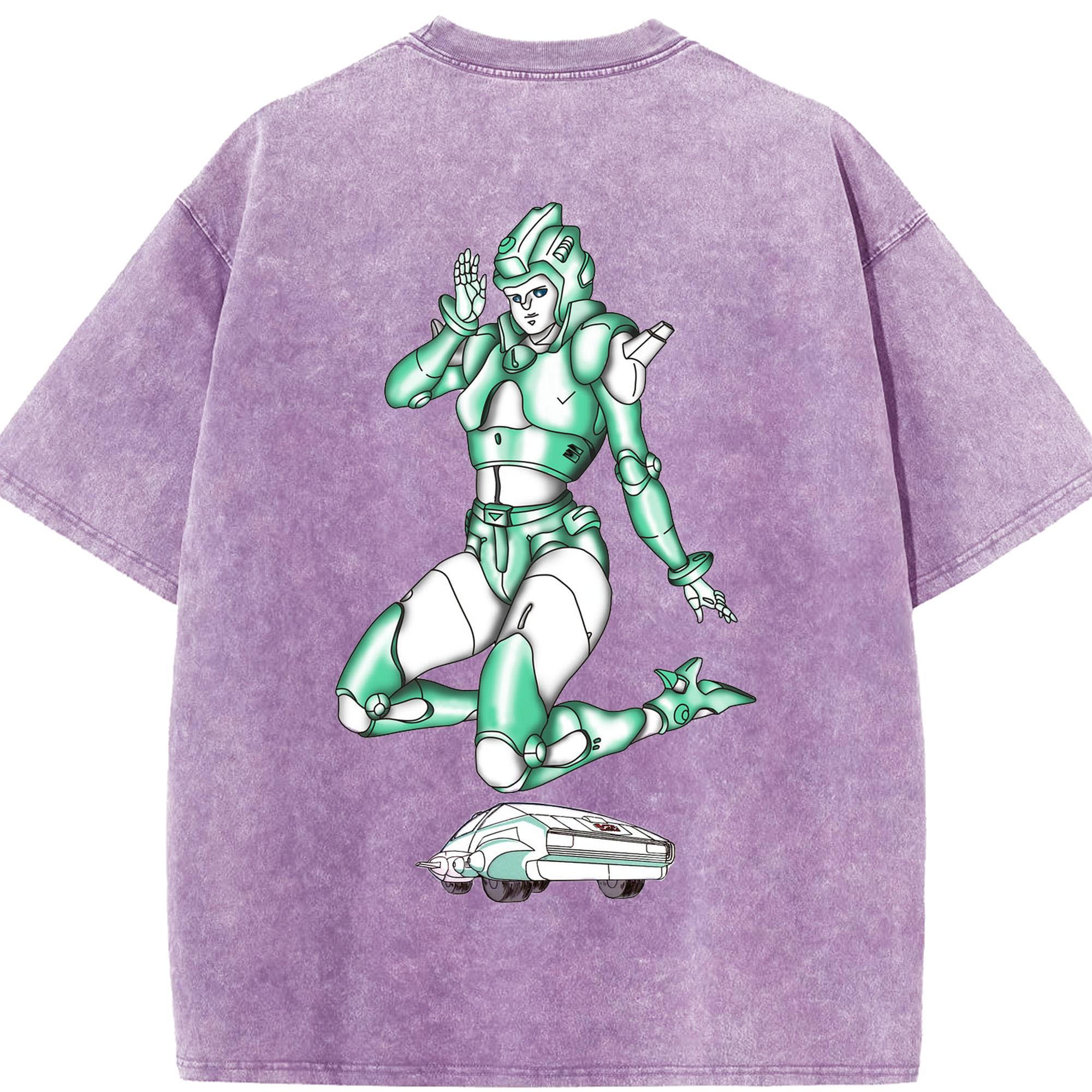 （画像用）  綿100% ヴィンテージ風 半袖Tシャツ（背面プリント）
