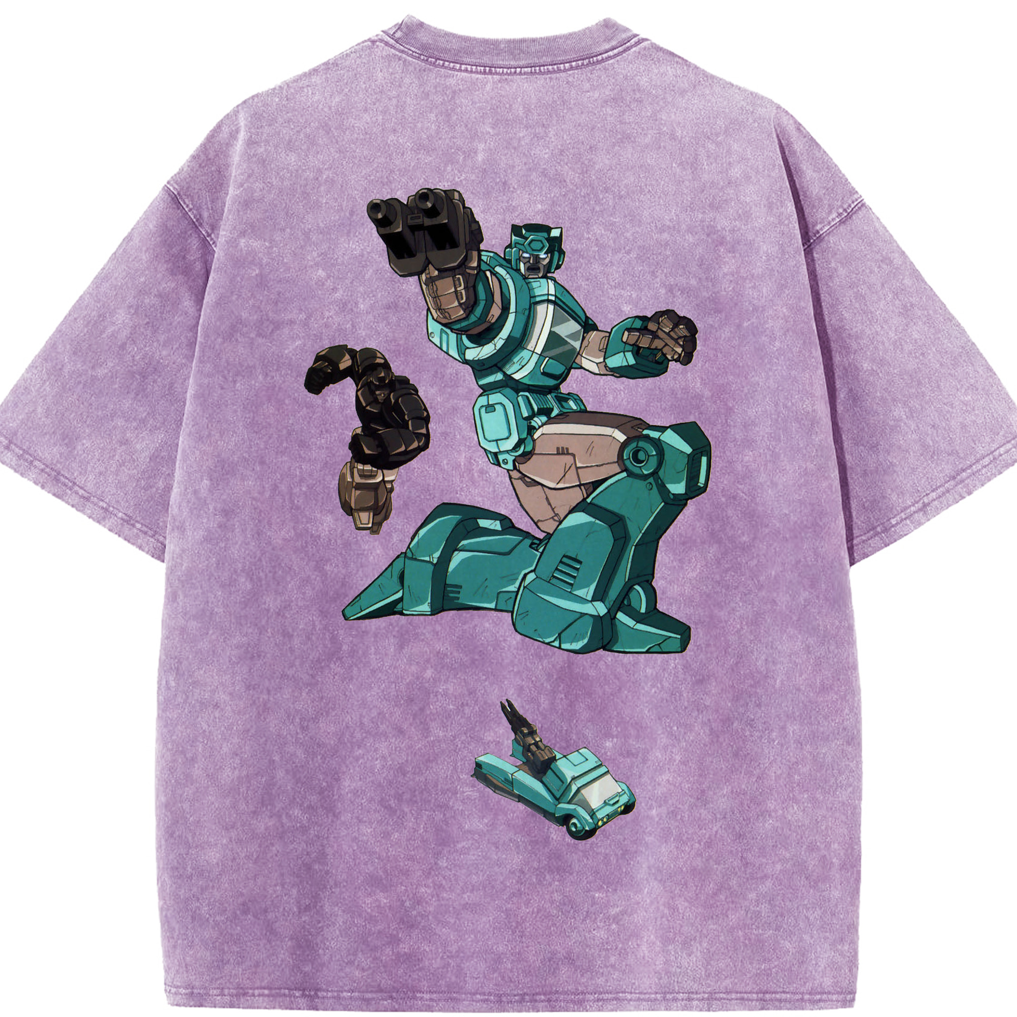 （画像用）  綿100% ヴィンテージ風 半袖Tシャツ（背面プリント）