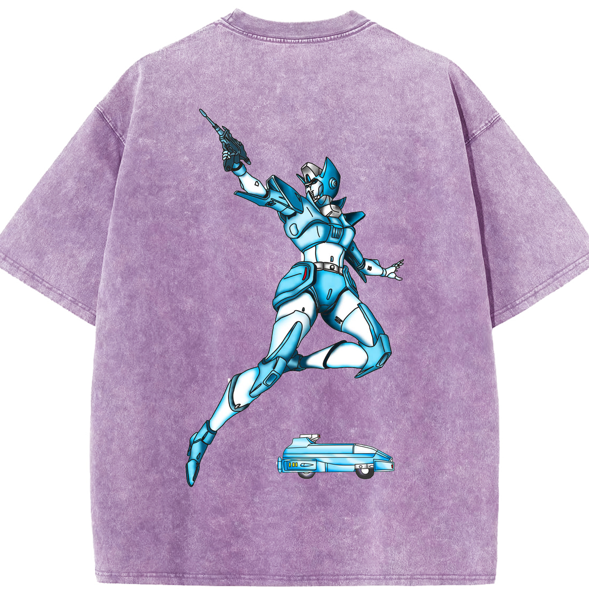 （画像用）  綿100% ヴィンテージ風 半袖Tシャツ（背面プリント）