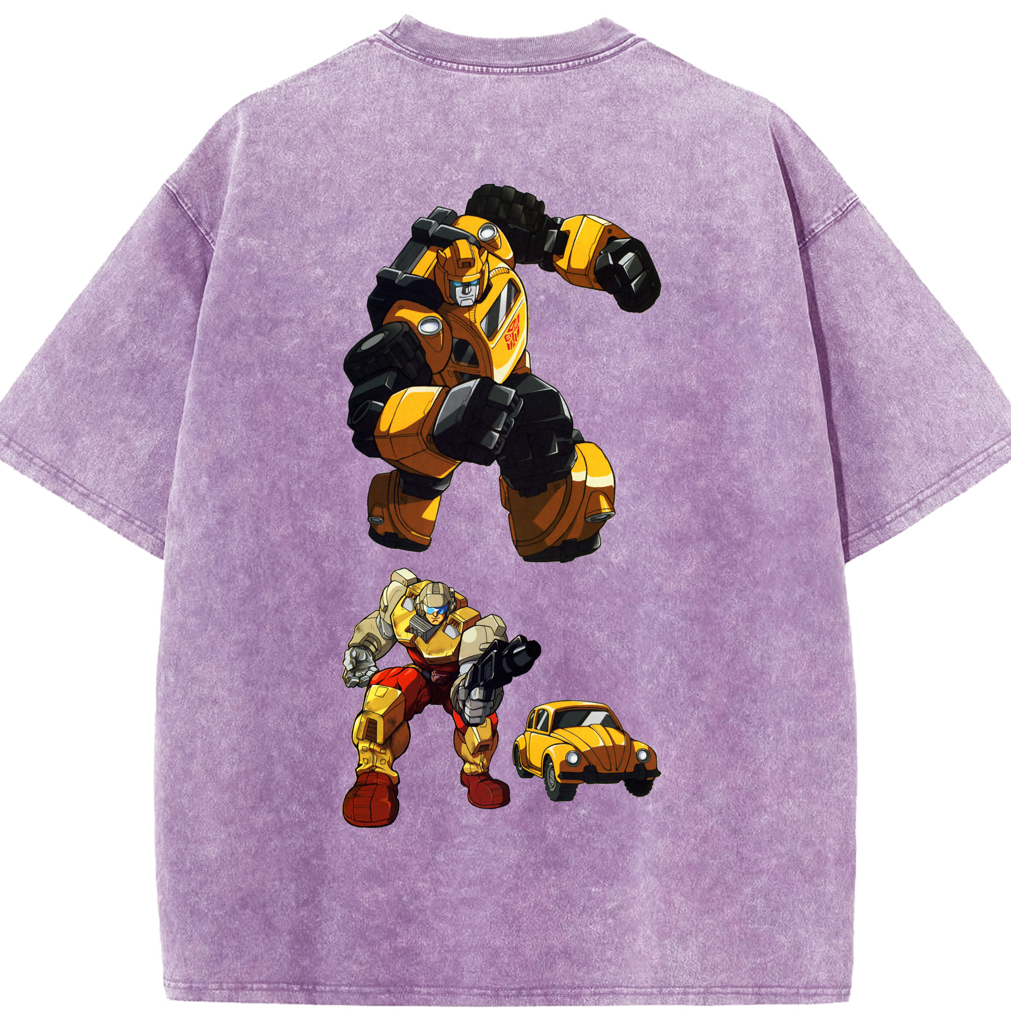 （画像用）  綿100% ヴィンテージ風 半袖Tシャツ（背面プリント）