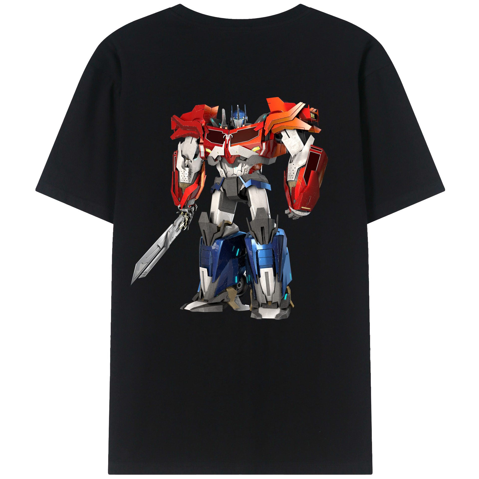 （画像用）  綿100％ メンズ半袖Tシャツ（バックプリント） 通気性