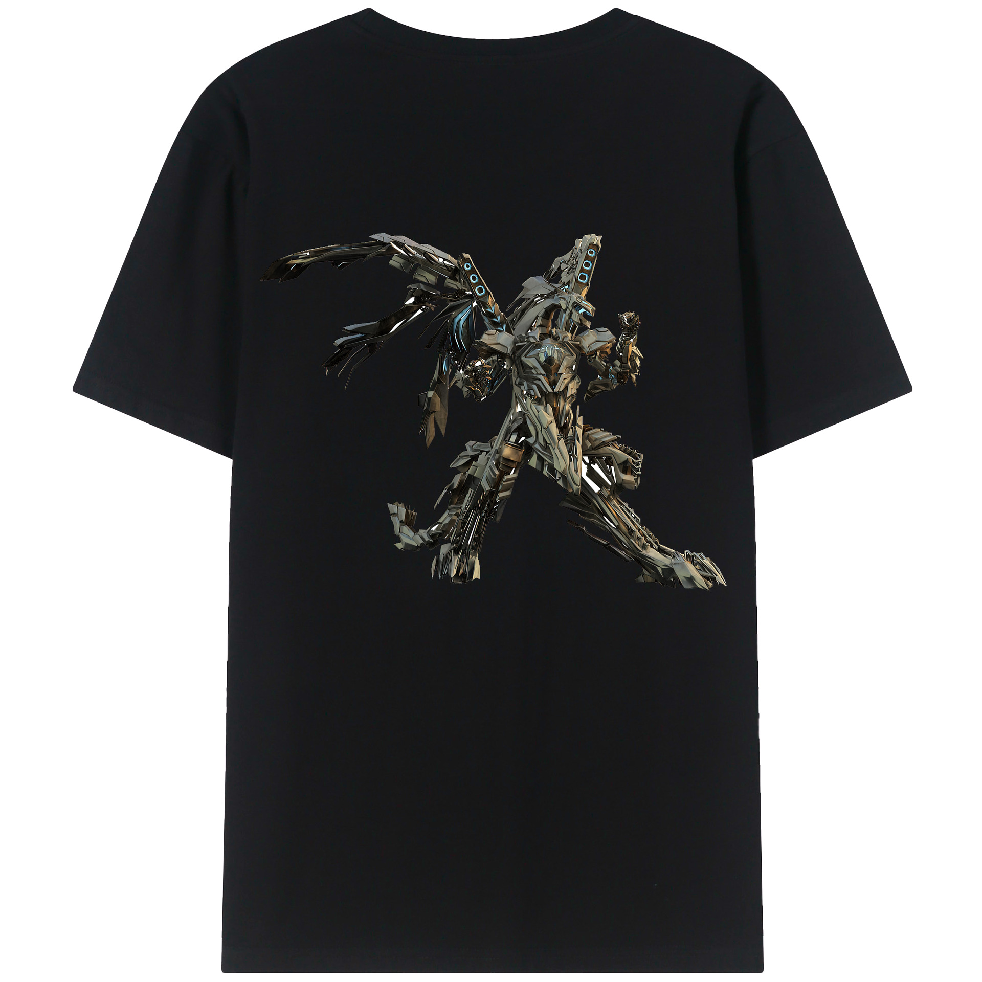 （画像用）  綿100％ メンズ半袖Tシャツ（バックプリント） 通気性