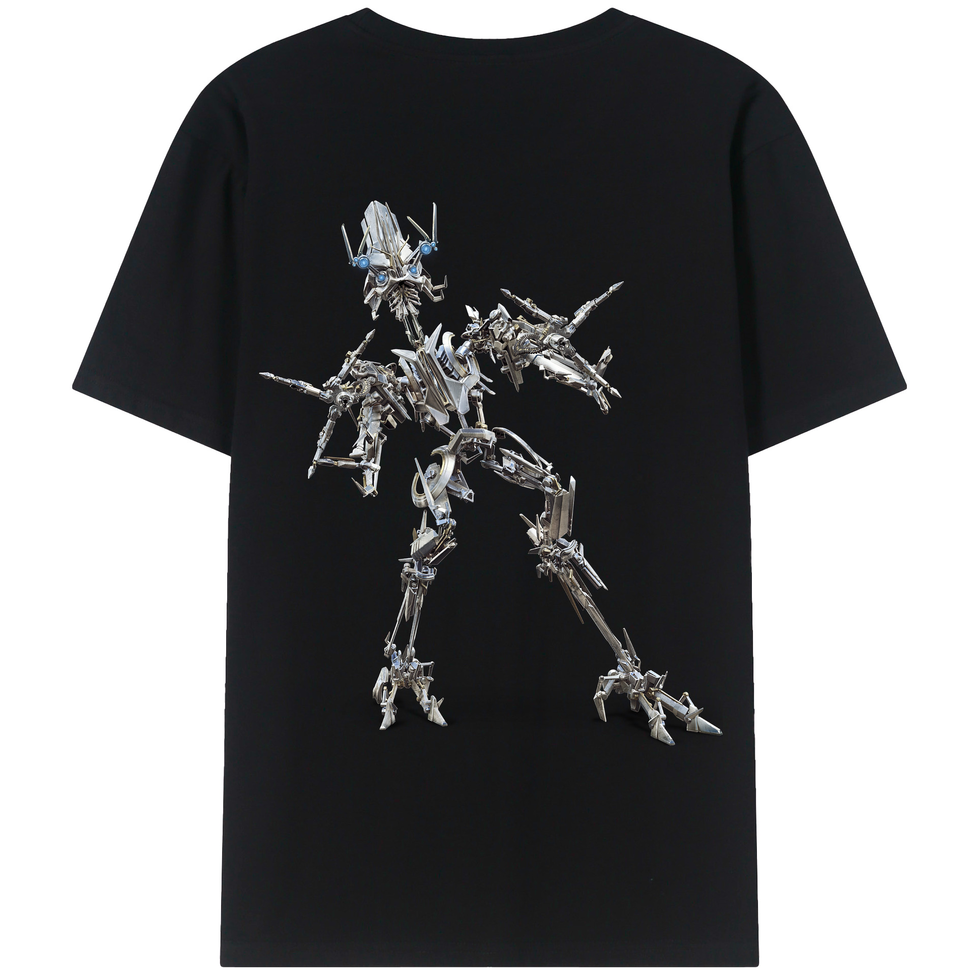 （画像用）  綿100％ メンズ半袖Tシャツ（バックプリント） 通気性