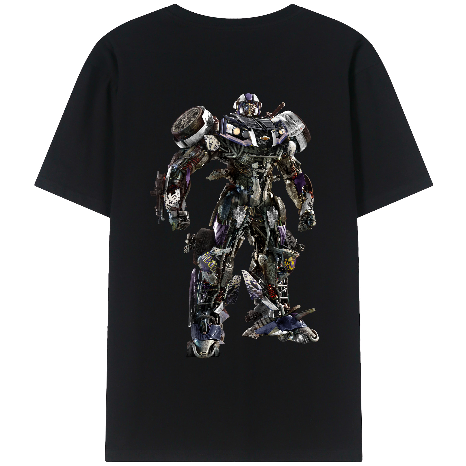 （画像用）  綿100％ メンズ半袖Tシャツ（バックプリント） 通気性