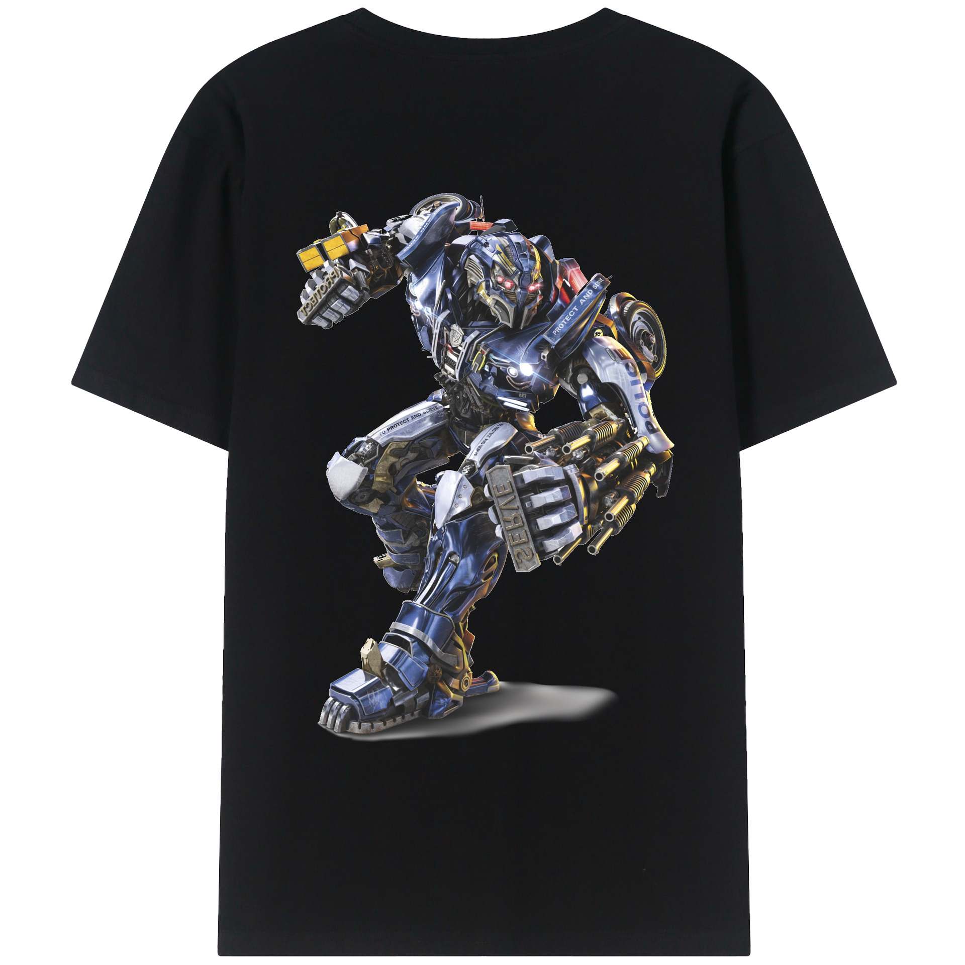 （画像用）  綿100％ メンズ半袖Tシャツ（バックプリント） 通気性