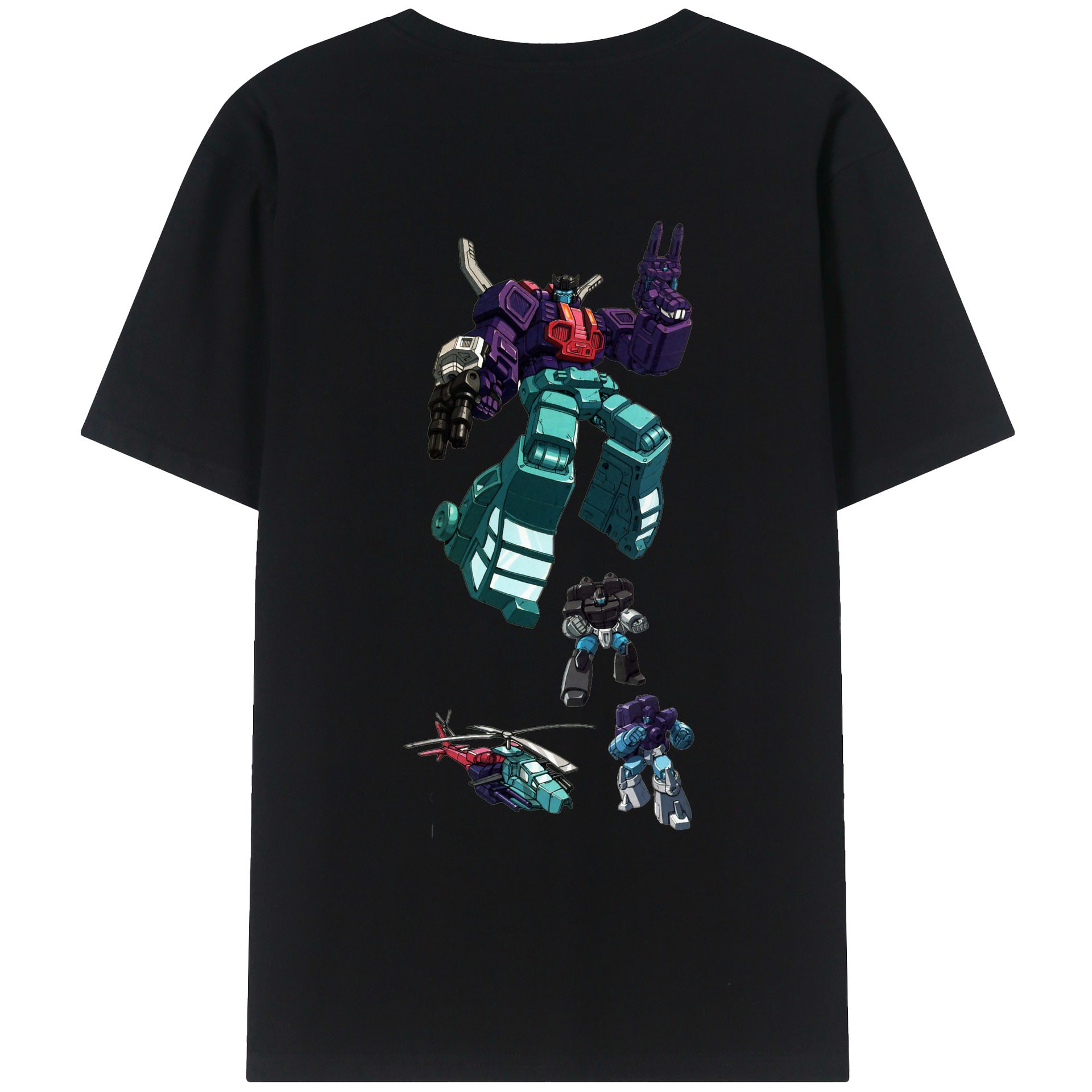 （画像用）  綿100％ メンズ半袖Tシャツ（バックプリント） 通気性