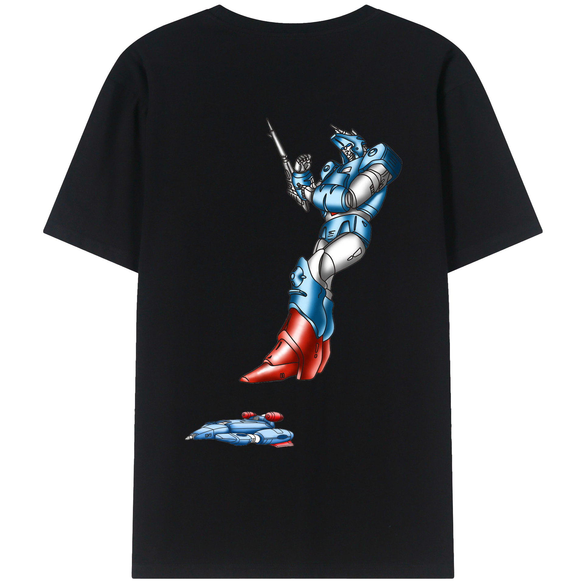 （画像用）  綿100％ メンズ半袖Tシャツ（バックプリント） 通気性