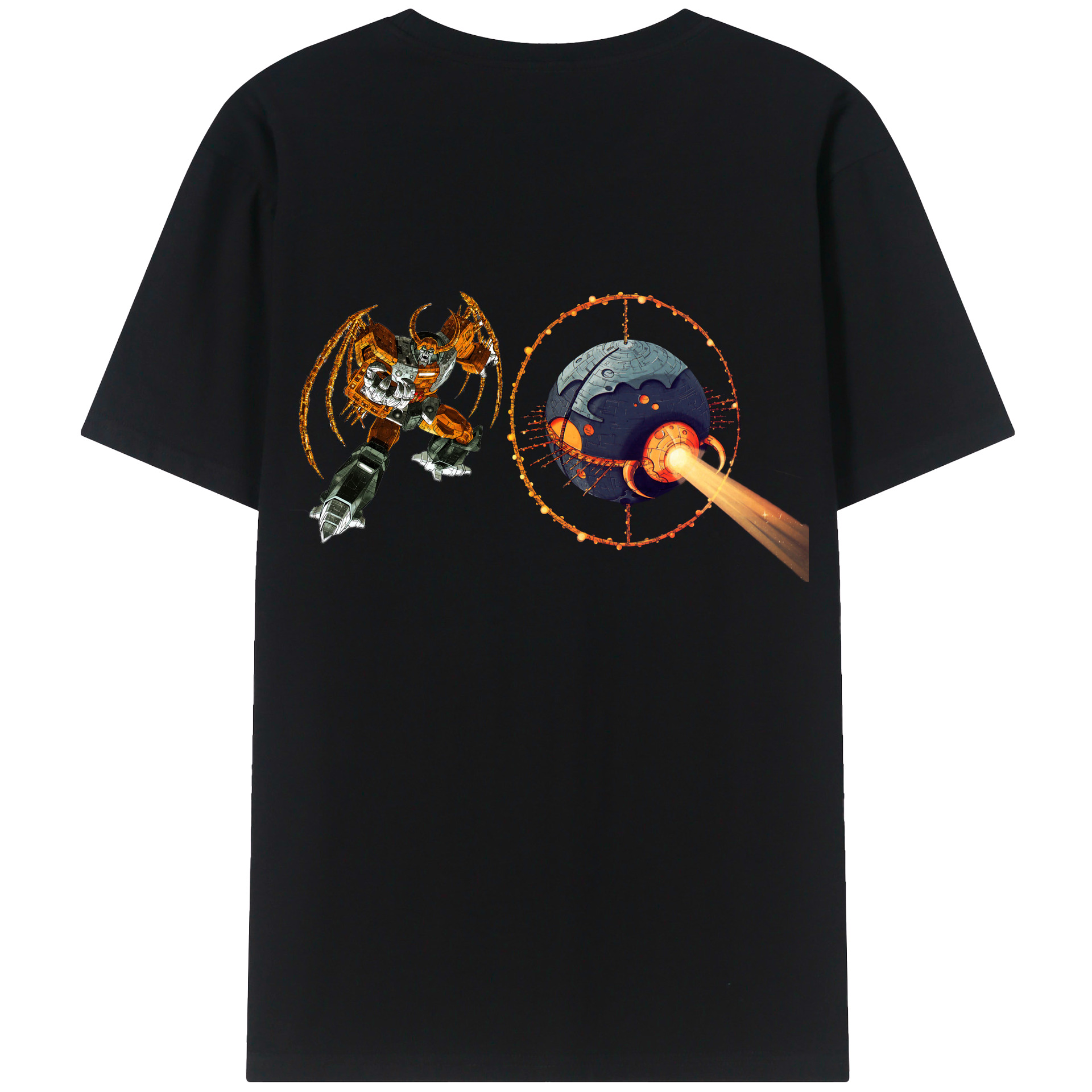 （画像用）  綿100％ メンズ半袖Tシャツ（バックプリント） 通気性