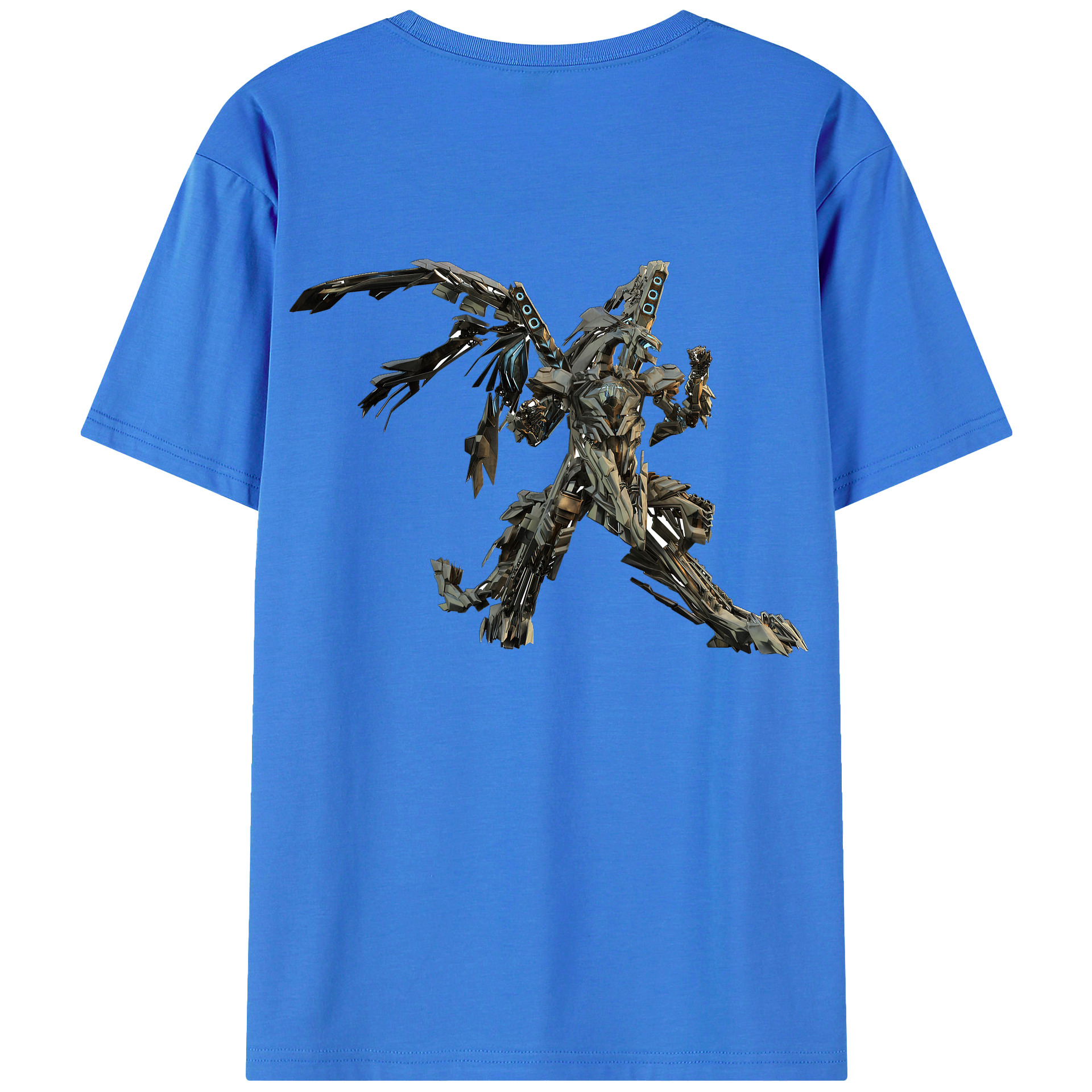 （画像用）  綿100％ メンズ半袖Tシャツ（バックプリント） 通気性