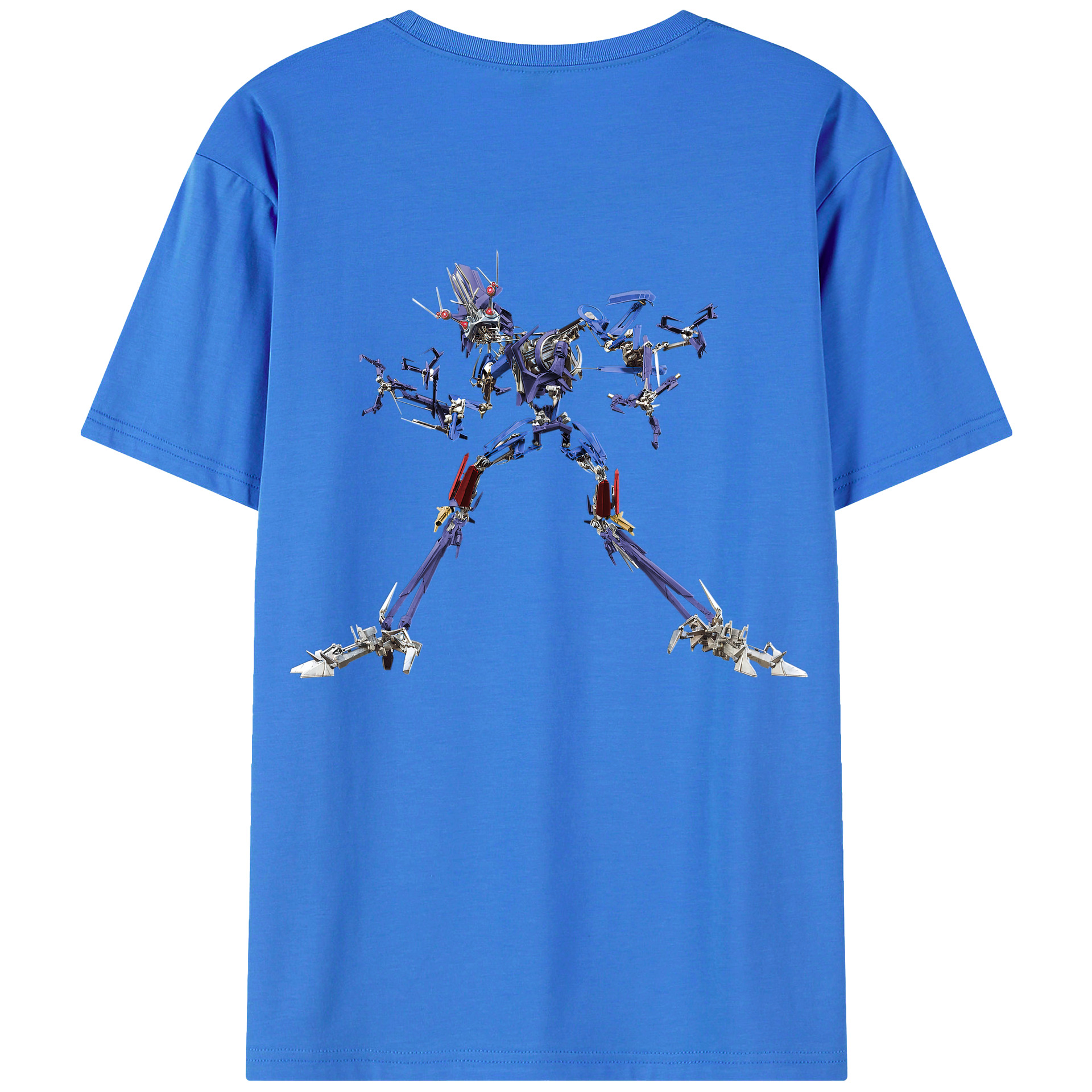 （画像用）  綿100％ メンズ半袖Tシャツ（バックプリント） 通気性
