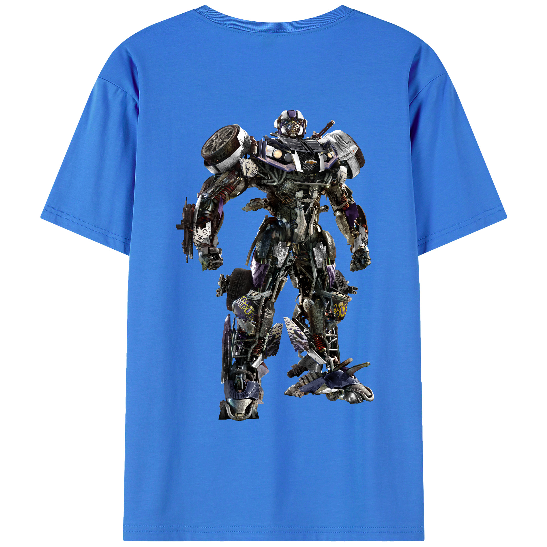 （画像用）  綿100％ メンズ半袖Tシャツ（バックプリント） 通気性