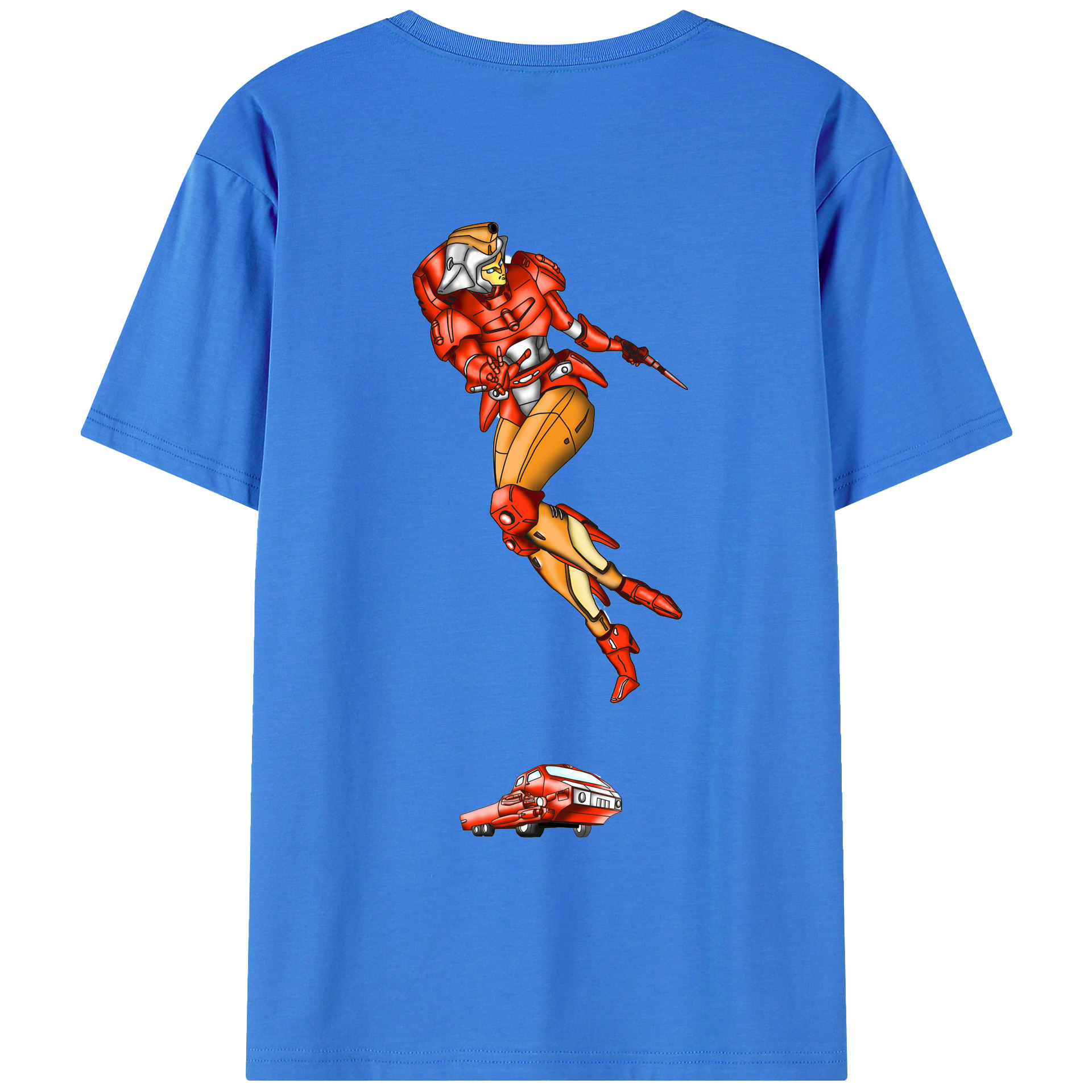 （画像用）  綿100％ メンズ半袖Tシャツ（バックプリント） 通気性