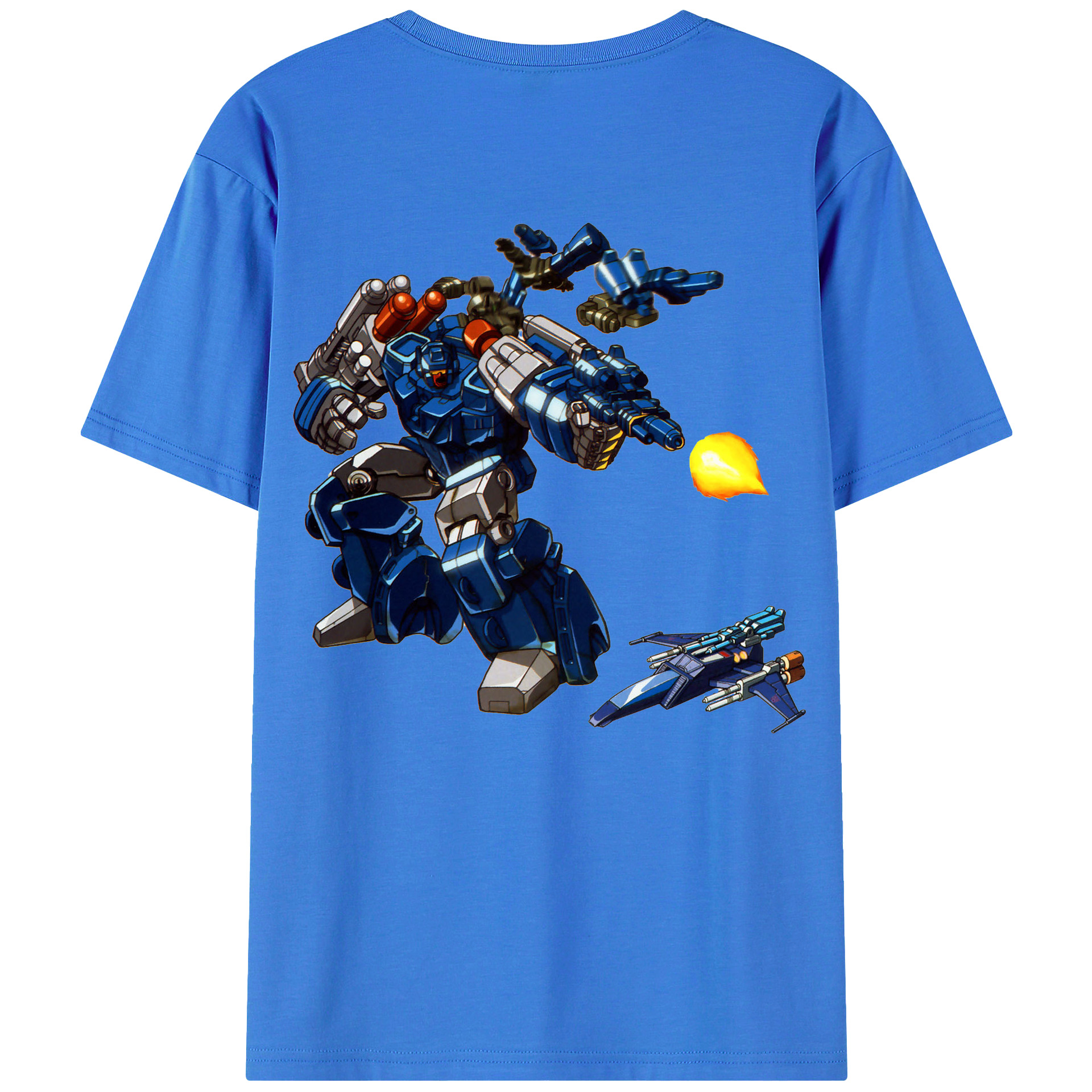 （画像用）  綿100％ メンズ半袖Tシャツ（バックプリント） 通気性