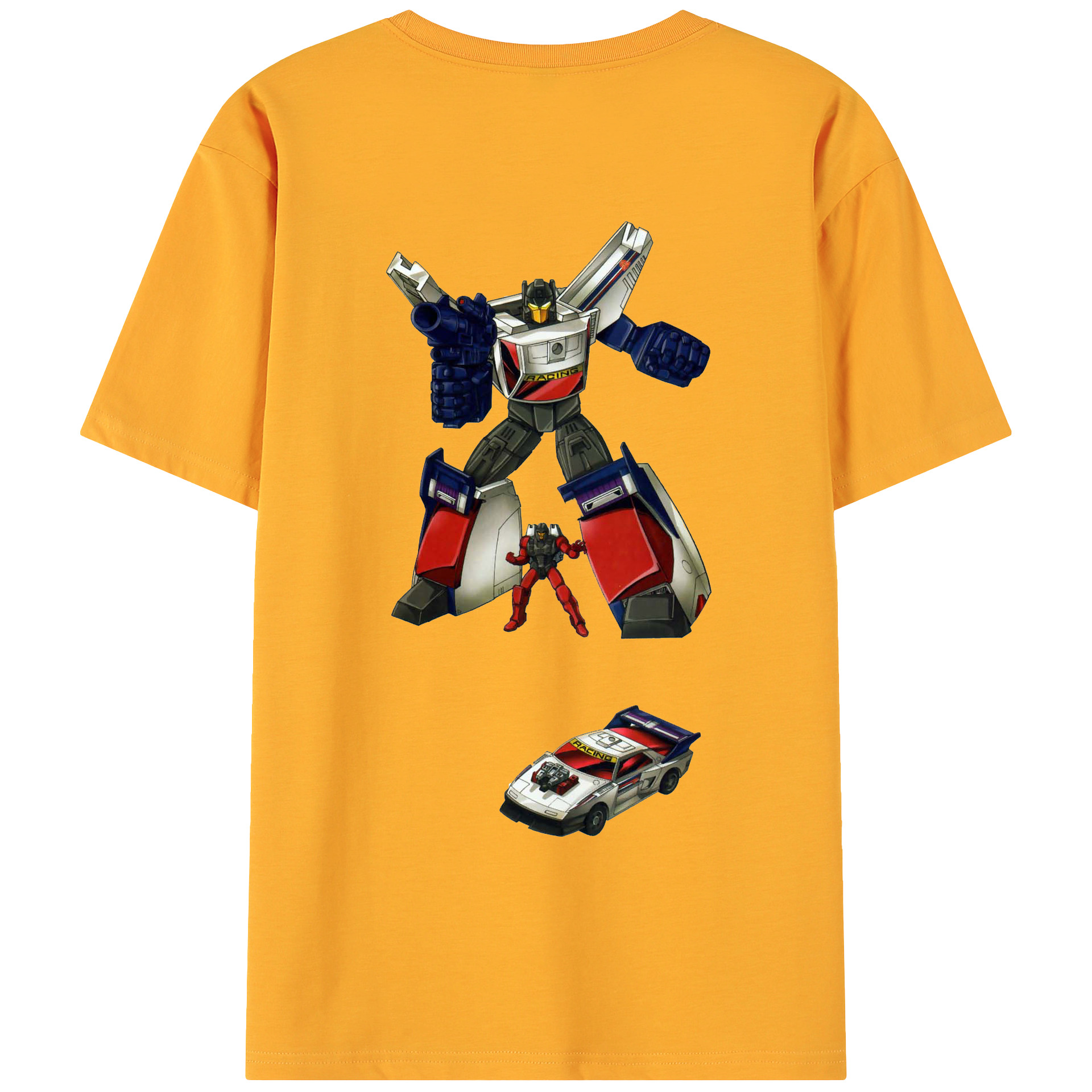 （画像用）  綿100％ メンズ半袖Tシャツ（バックプリント） 通気性
