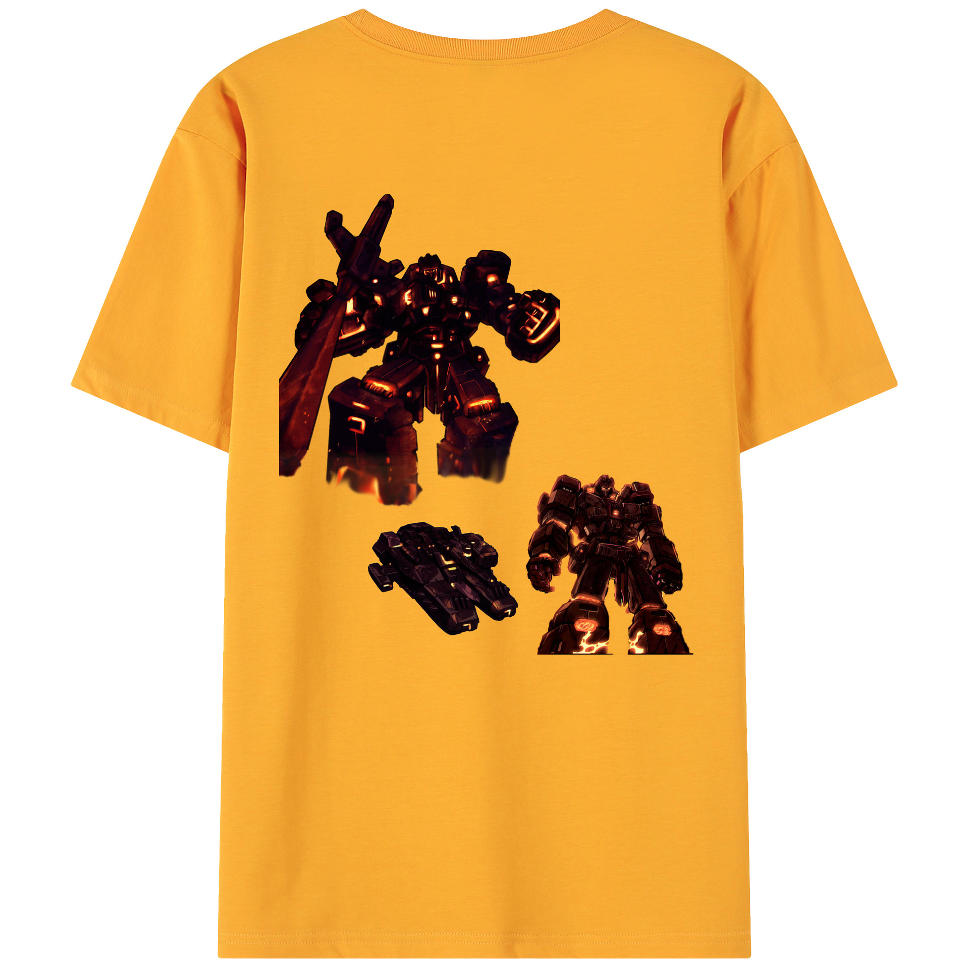 （画像用）  綿100％ メンズ半袖Tシャツ（バックプリント） 通気性