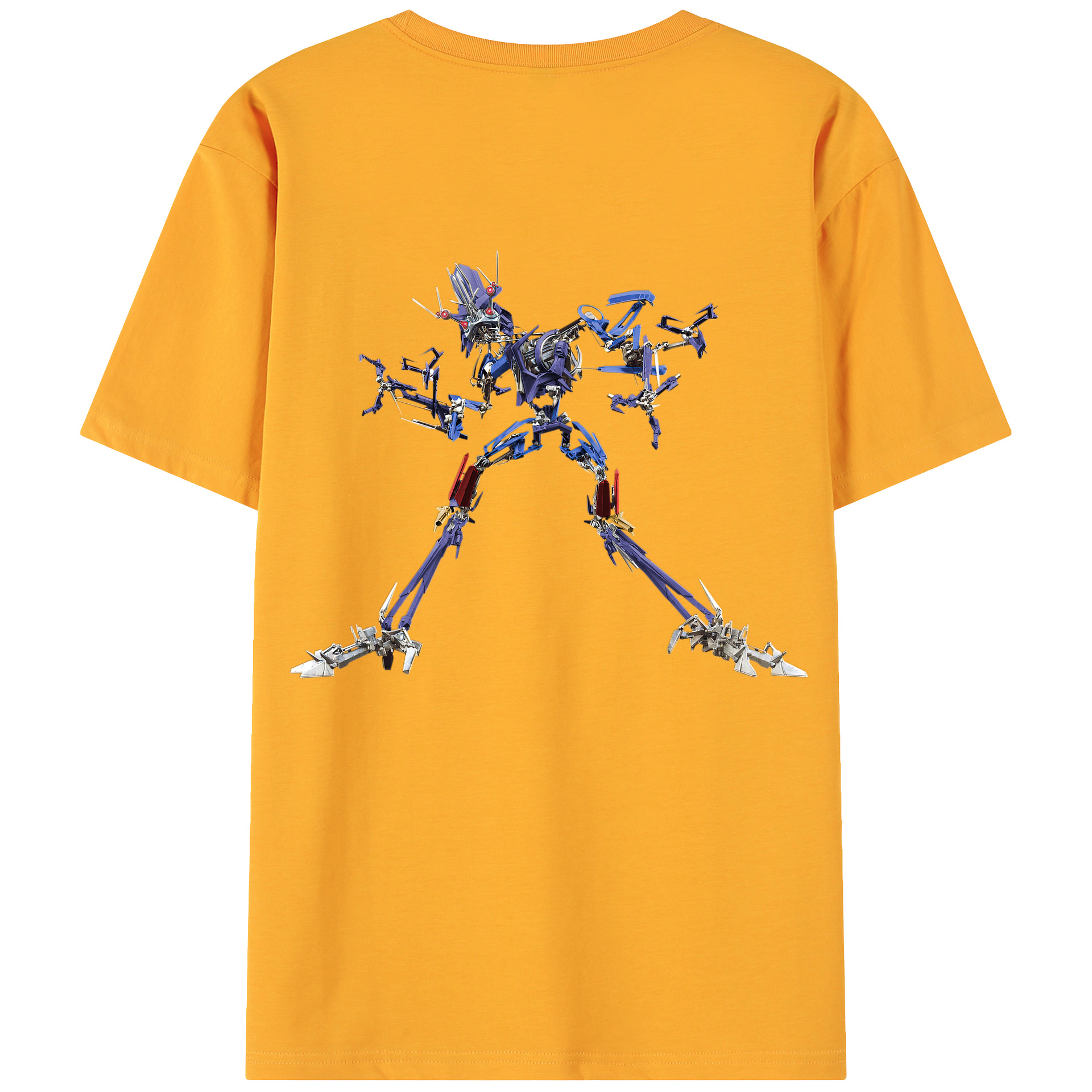 （画像用）  綿100％ メンズ半袖Tシャツ（バックプリント） 通気性