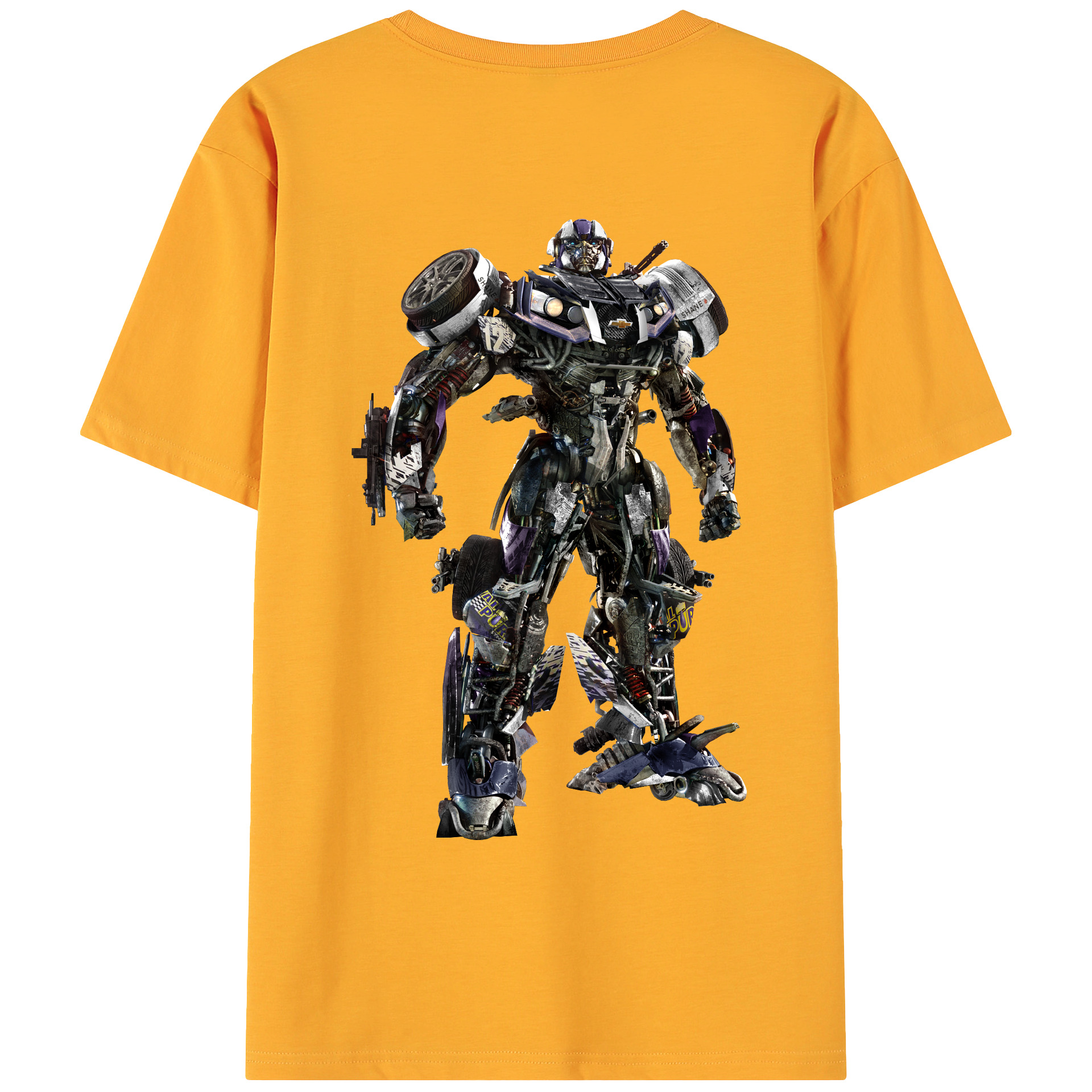 （画像用）  綿100％ メンズ半袖Tシャツ（バックプリント） 通気性