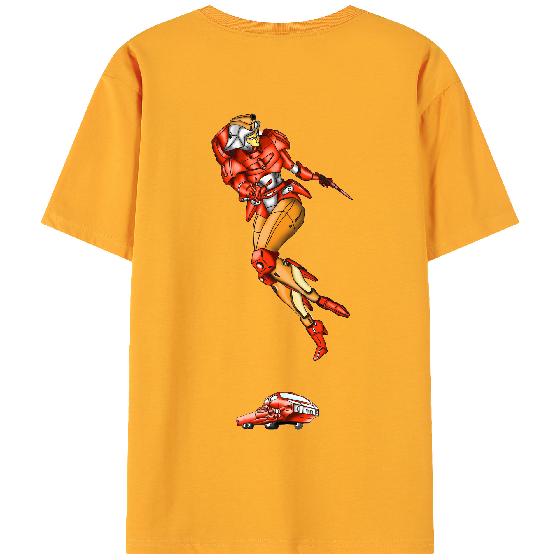 （画像用）  綿100％ メンズ半袖Tシャツ（バックプリント） 通気性