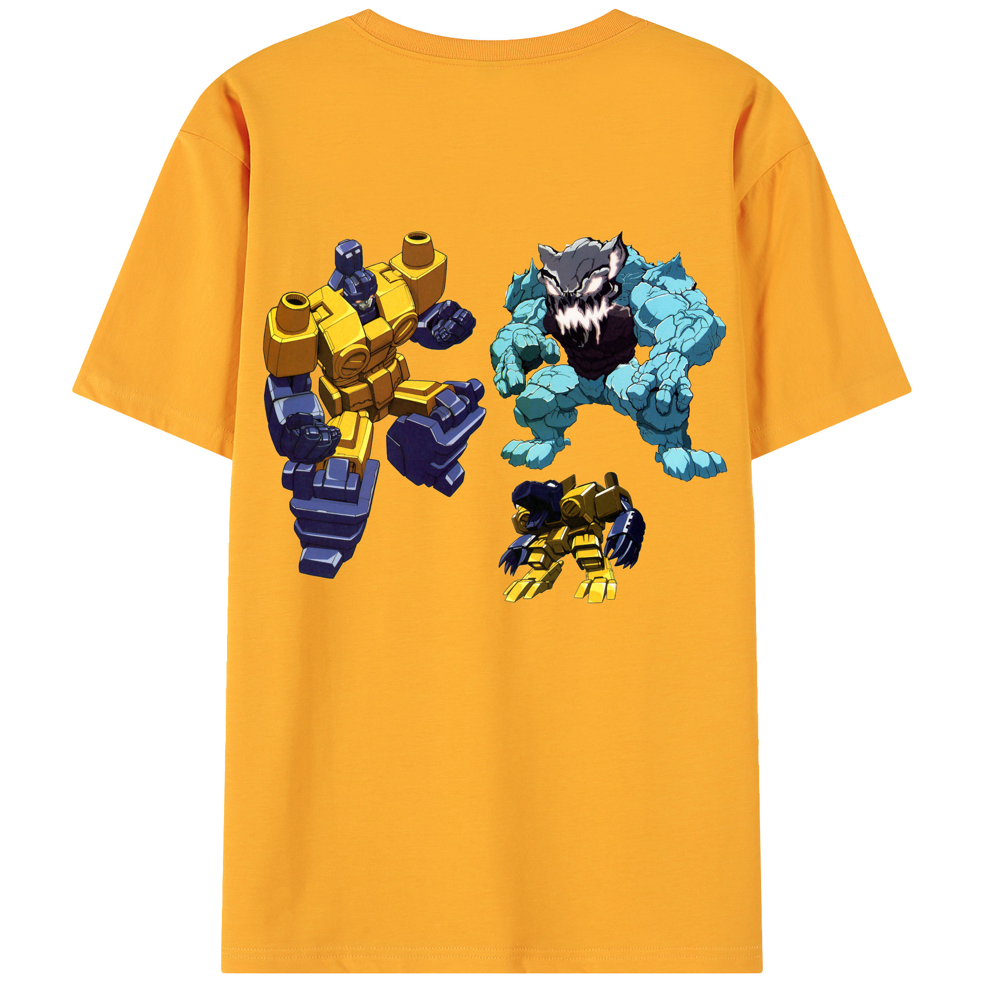  綿100％ メンズ半袖Tシャツ（バックプリント） 通気性