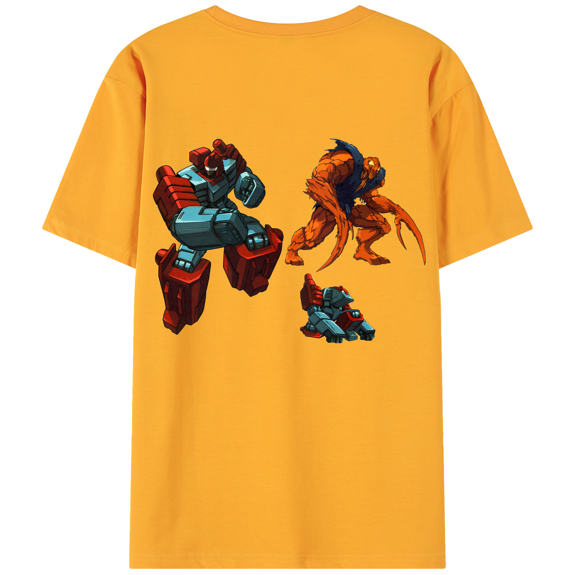  綿100％ メンズ半袖Tシャツ（バックプリント） 通気性