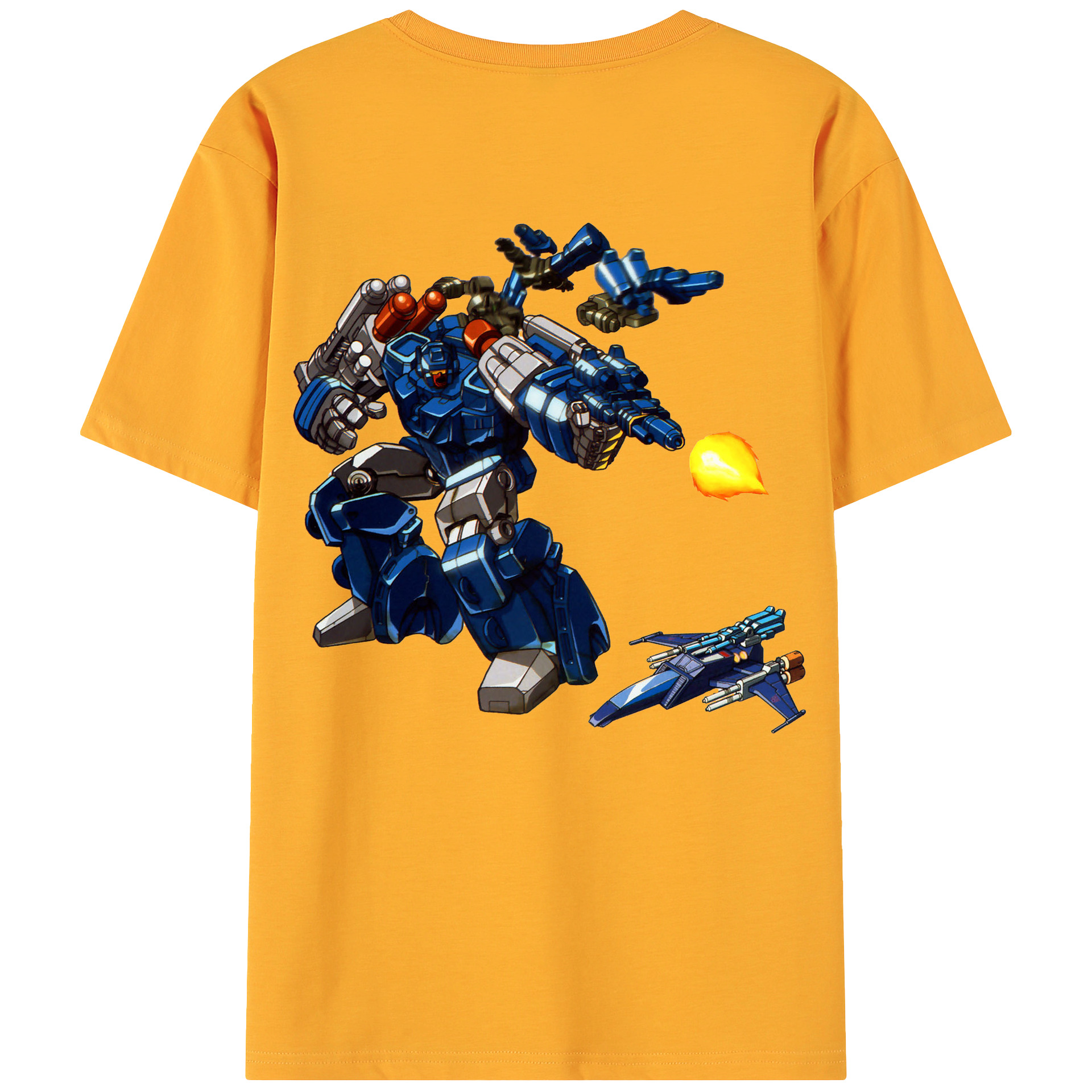 （画像用）  綿100％ メンズ半袖Tシャツ（バックプリント） 通気性