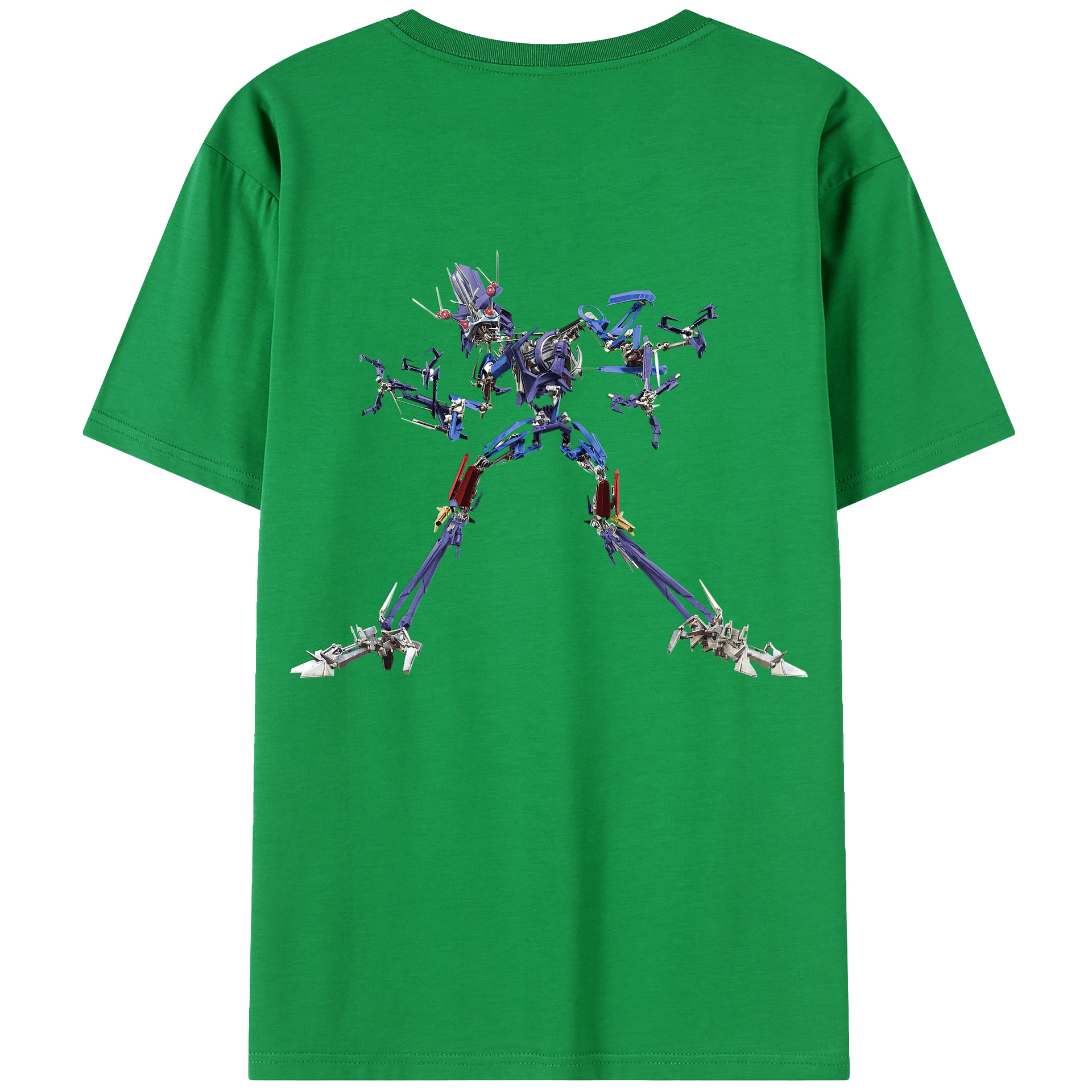 （画像用）  綿100％ メンズ半袖Tシャツ（バックプリント） 通気性