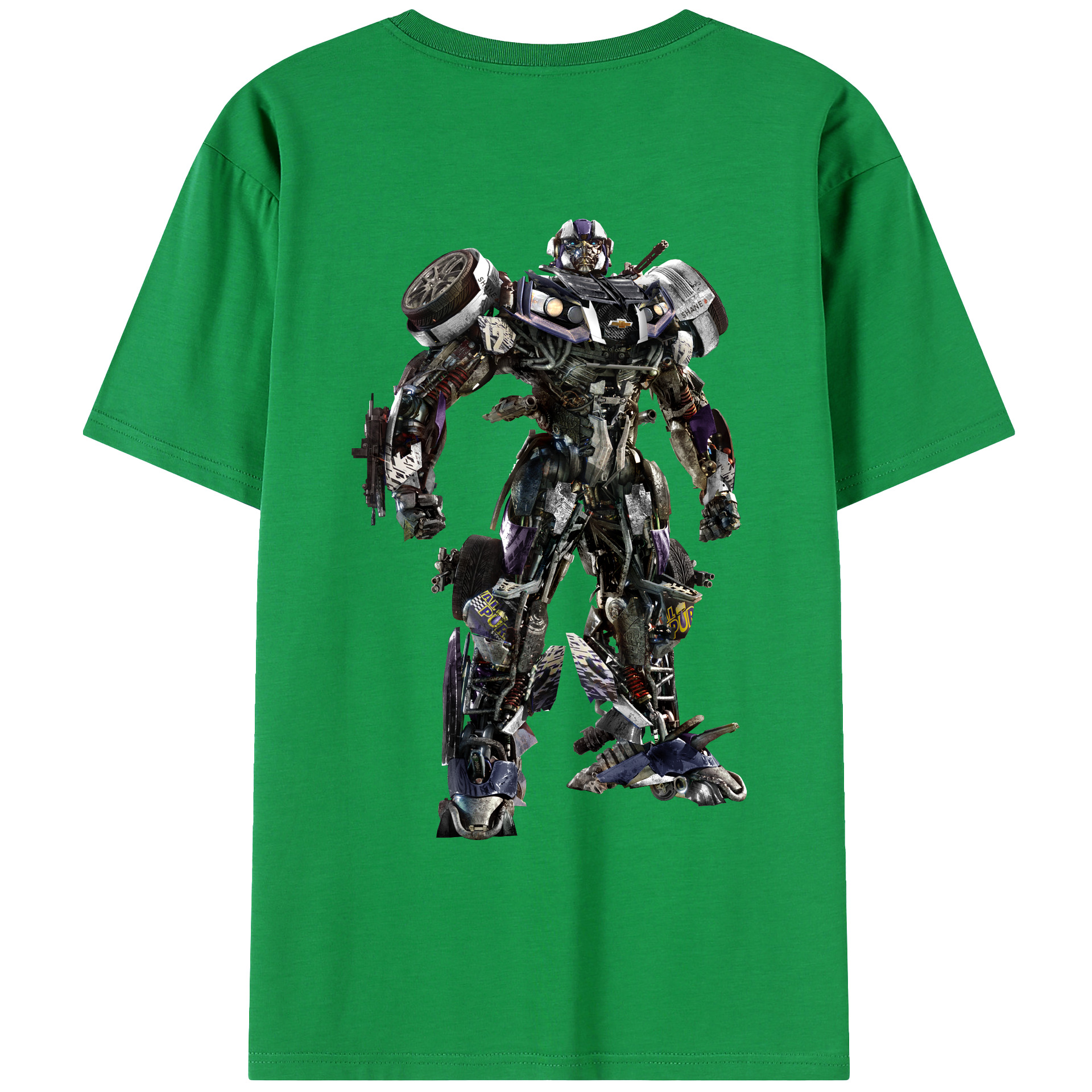 （画像用）  綿100％ メンズ半袖Tシャツ（バックプリント） 通気性