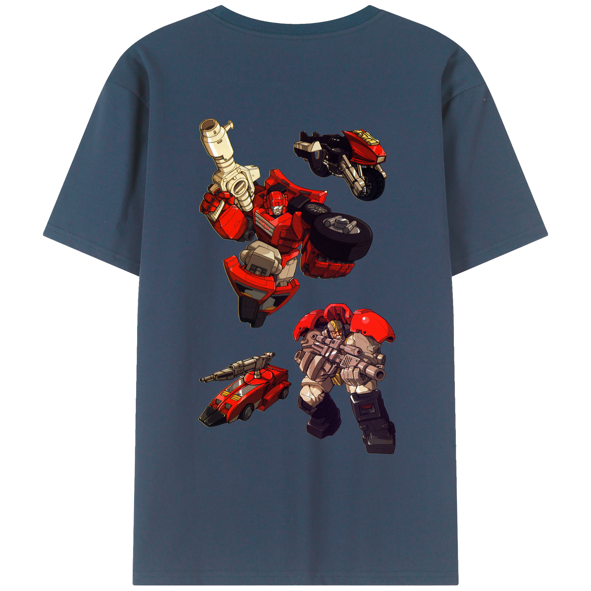 （画像用）  綿100％ メンズ半袖Tシャツ（バックプリント） 通気性