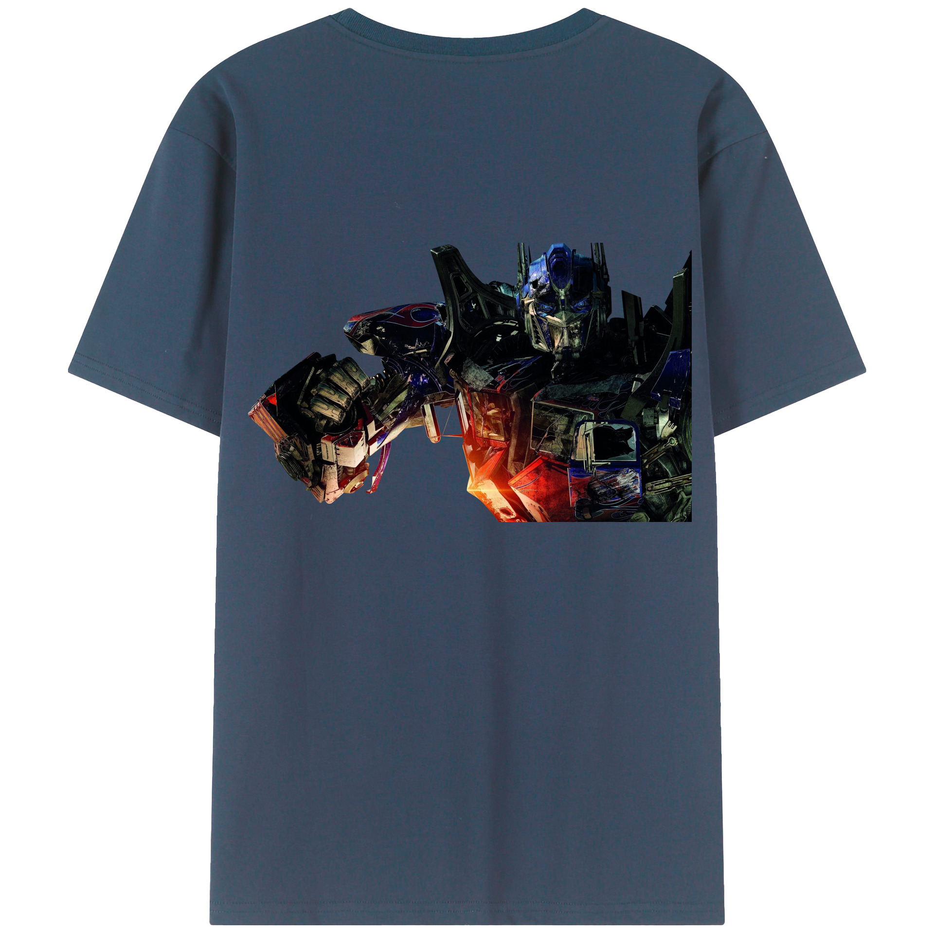 （画像用）  綿100％ メンズ半袖Tシャツ（バックプリント） 通気性