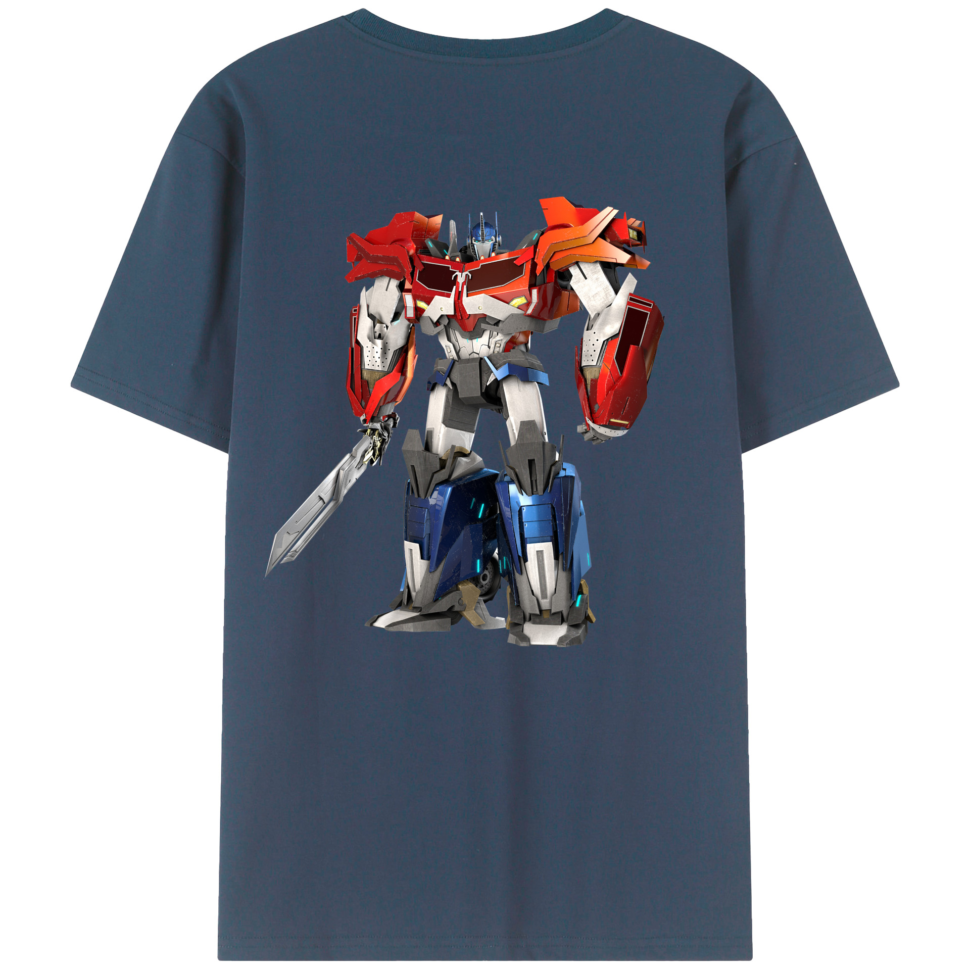 （画像用）  綿100％ メンズ半袖Tシャツ（バックプリント） 通気性