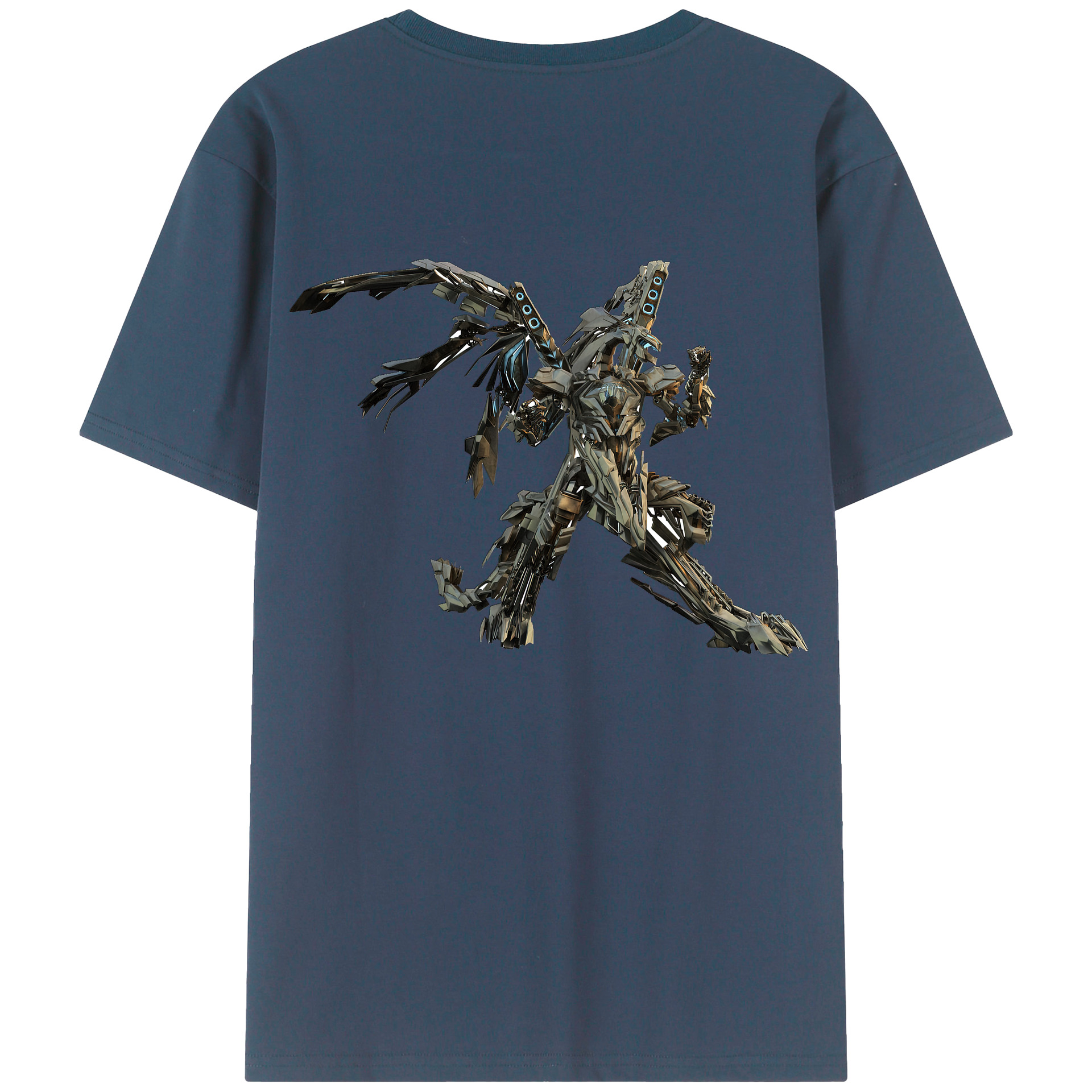 （画像用）  綿100％ メンズ半袖Tシャツ（バックプリント） 通気性