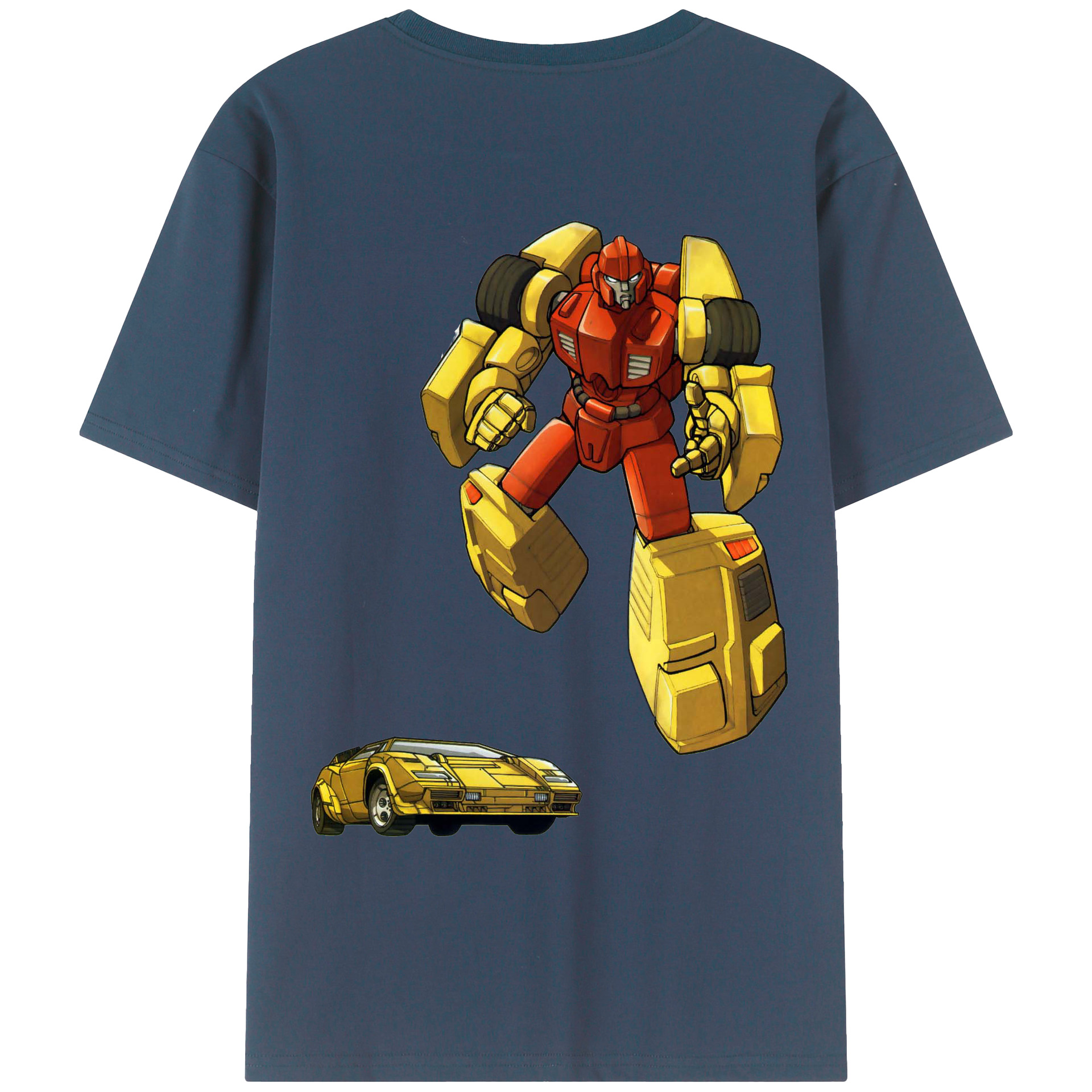 （画像用）  綿100％ メンズ半袖Tシャツ（バックプリント） 通気性