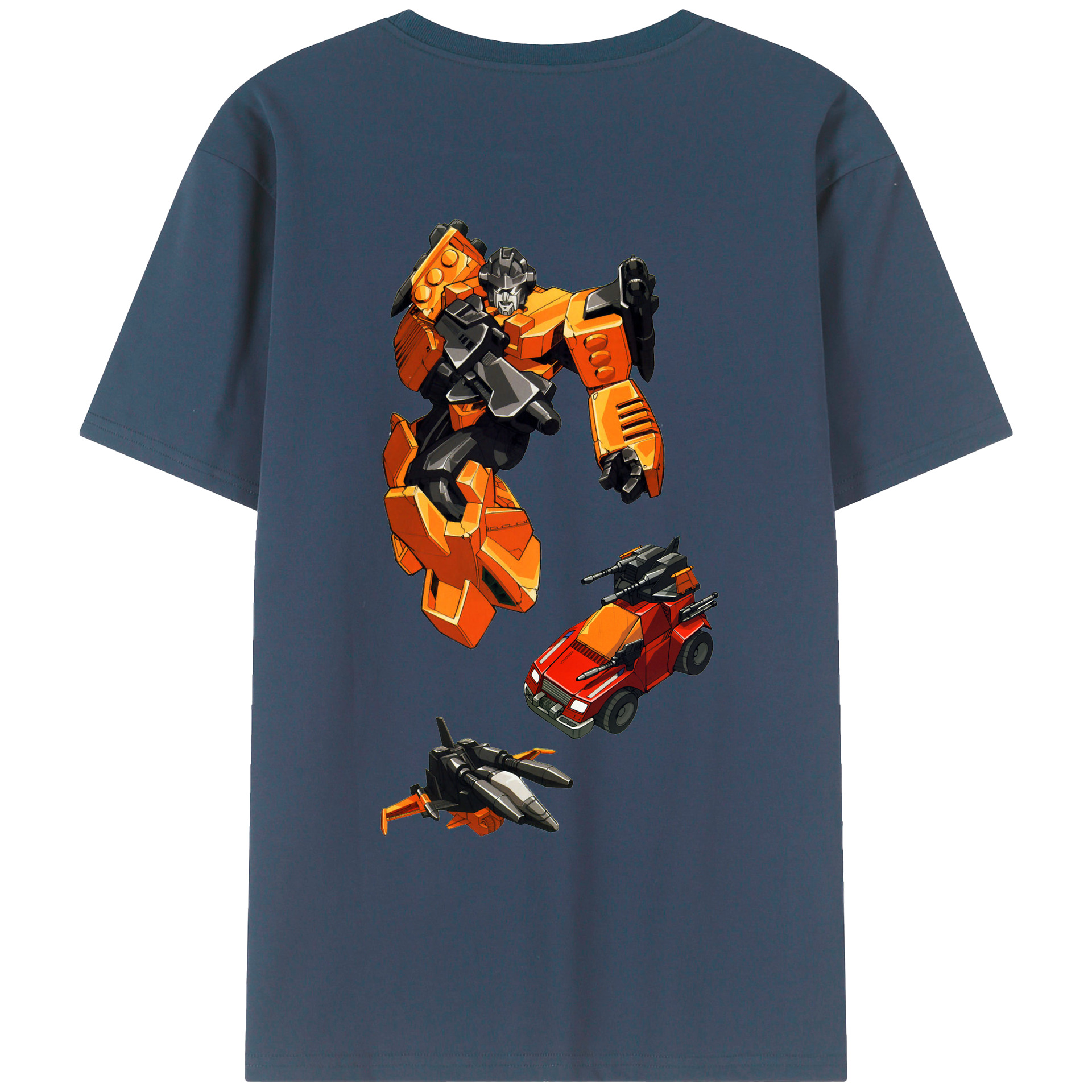 （画像用）  綿100％ メンズ半袖Tシャツ（バックプリント） 通気性