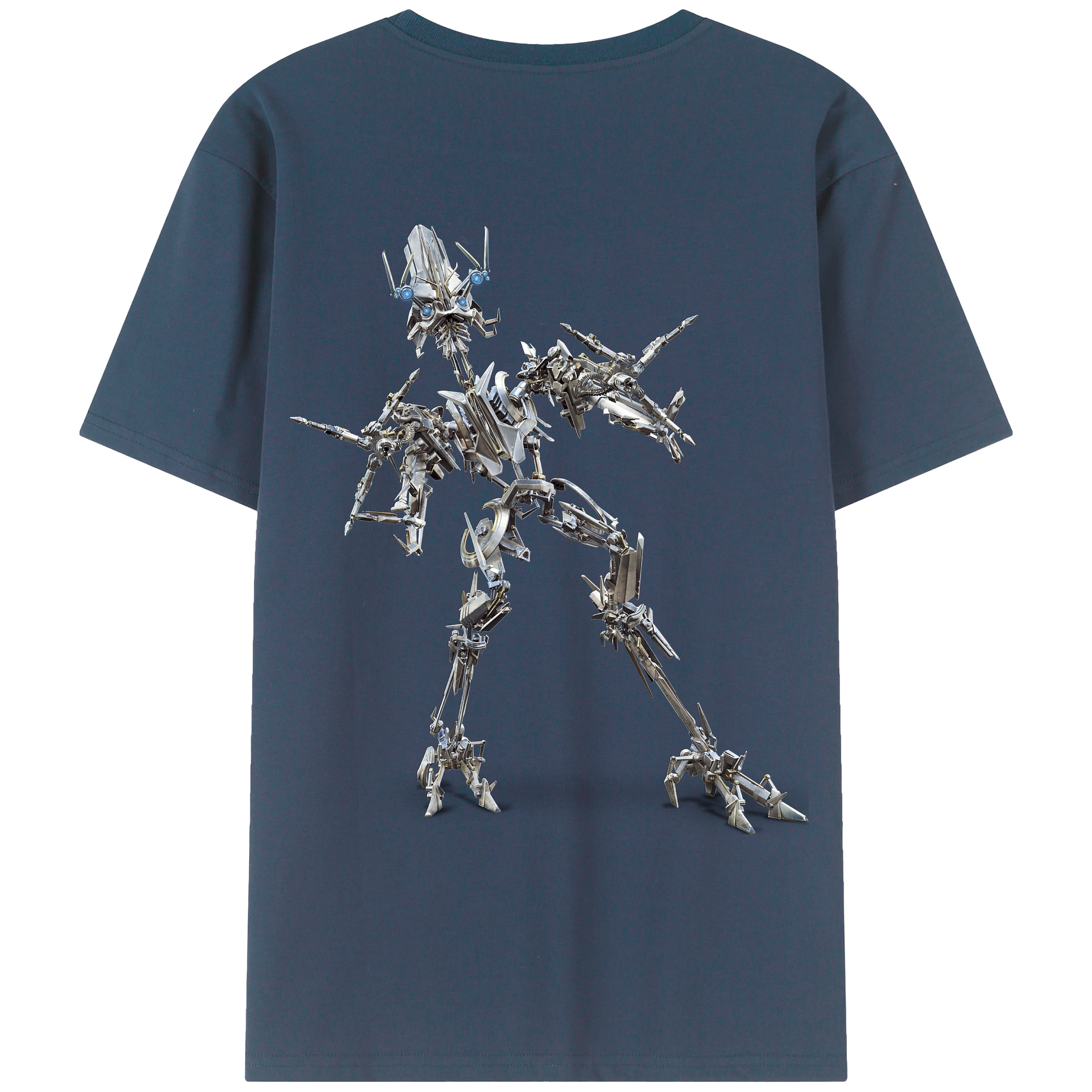 （画像用）  綿100％ メンズ半袖Tシャツ（バックプリント） 通気性