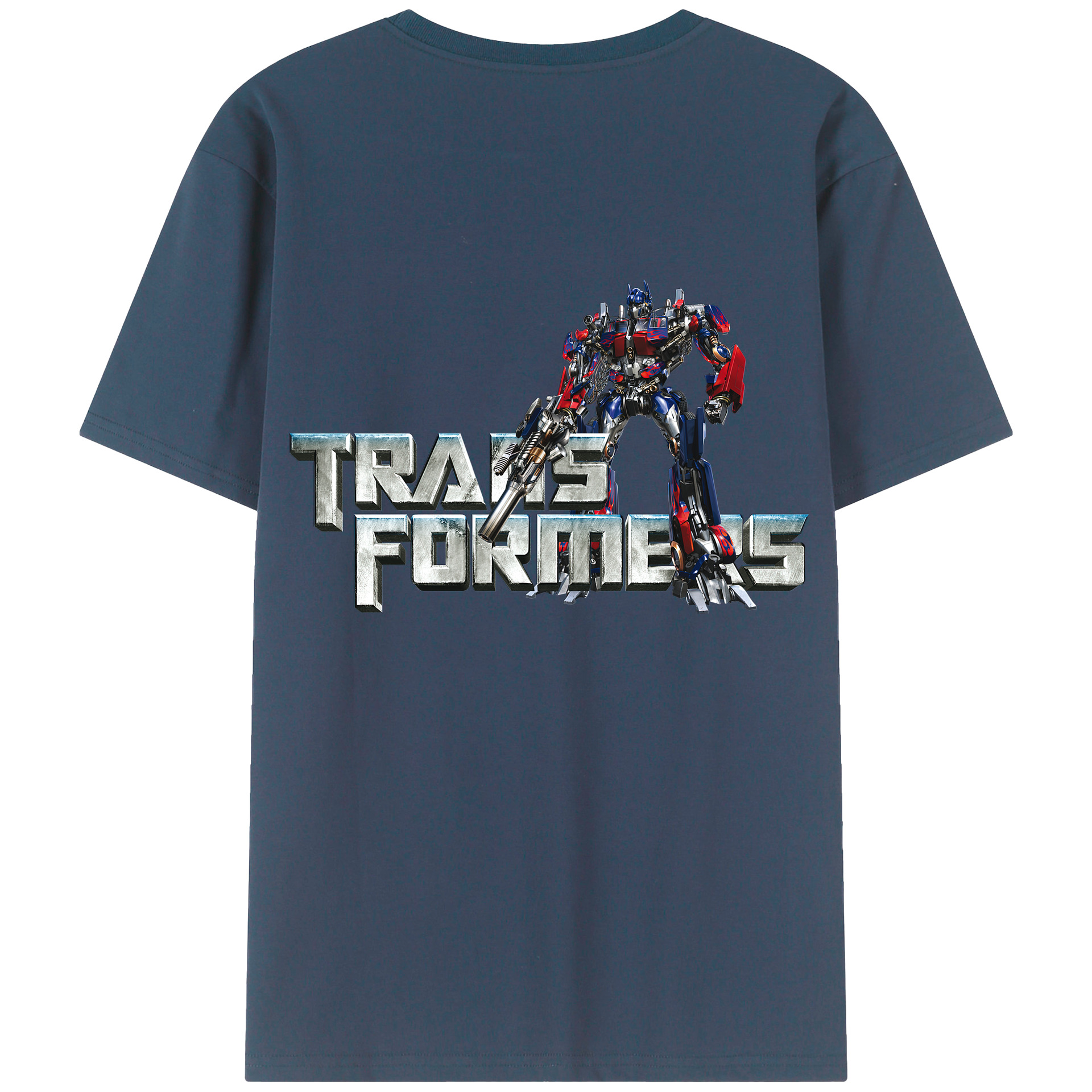 （画像用）  綿100％ メンズ半袖Tシャツ（バックプリント） 通気性