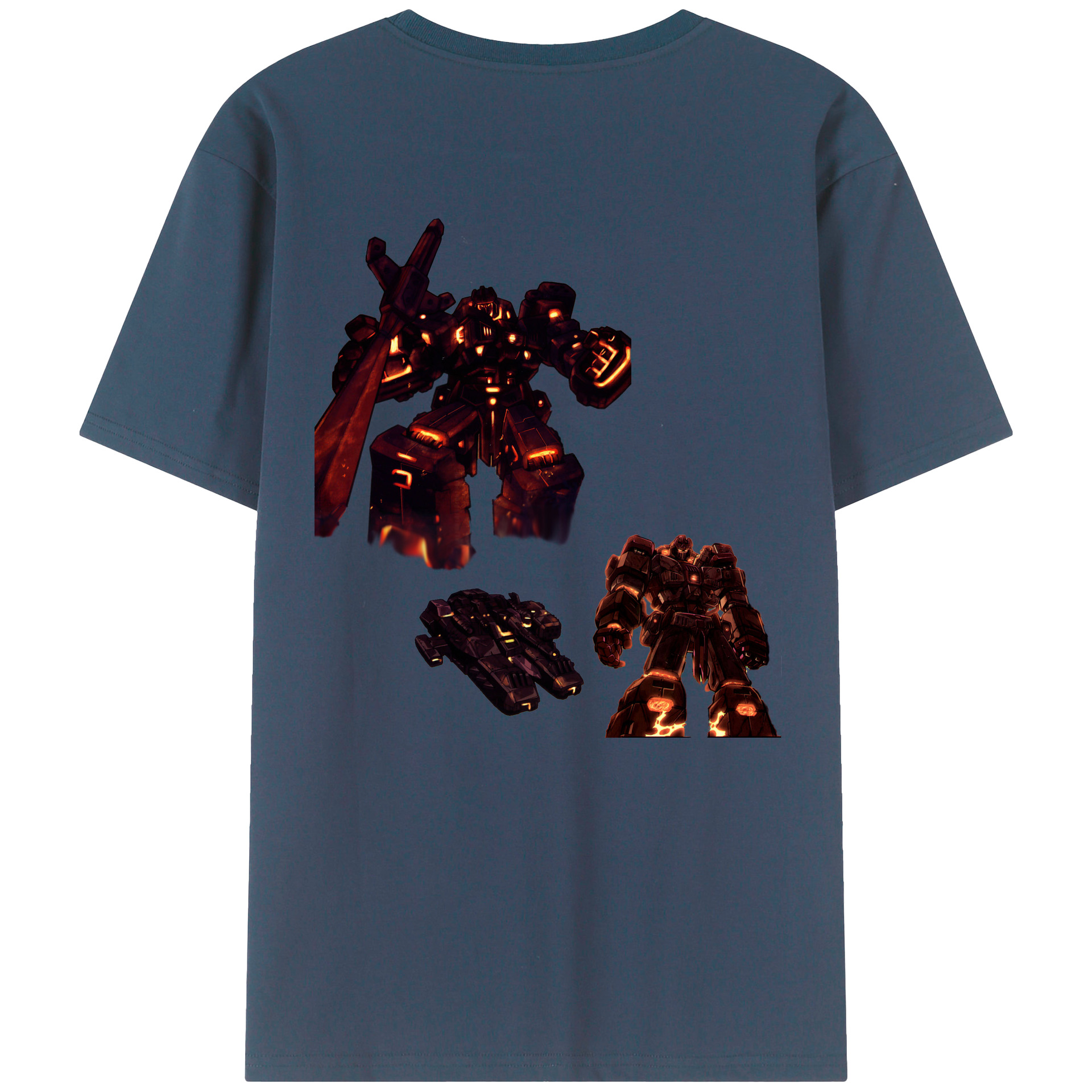 （画像用）  綿100％ メンズ半袖Tシャツ（バックプリント） 通気性